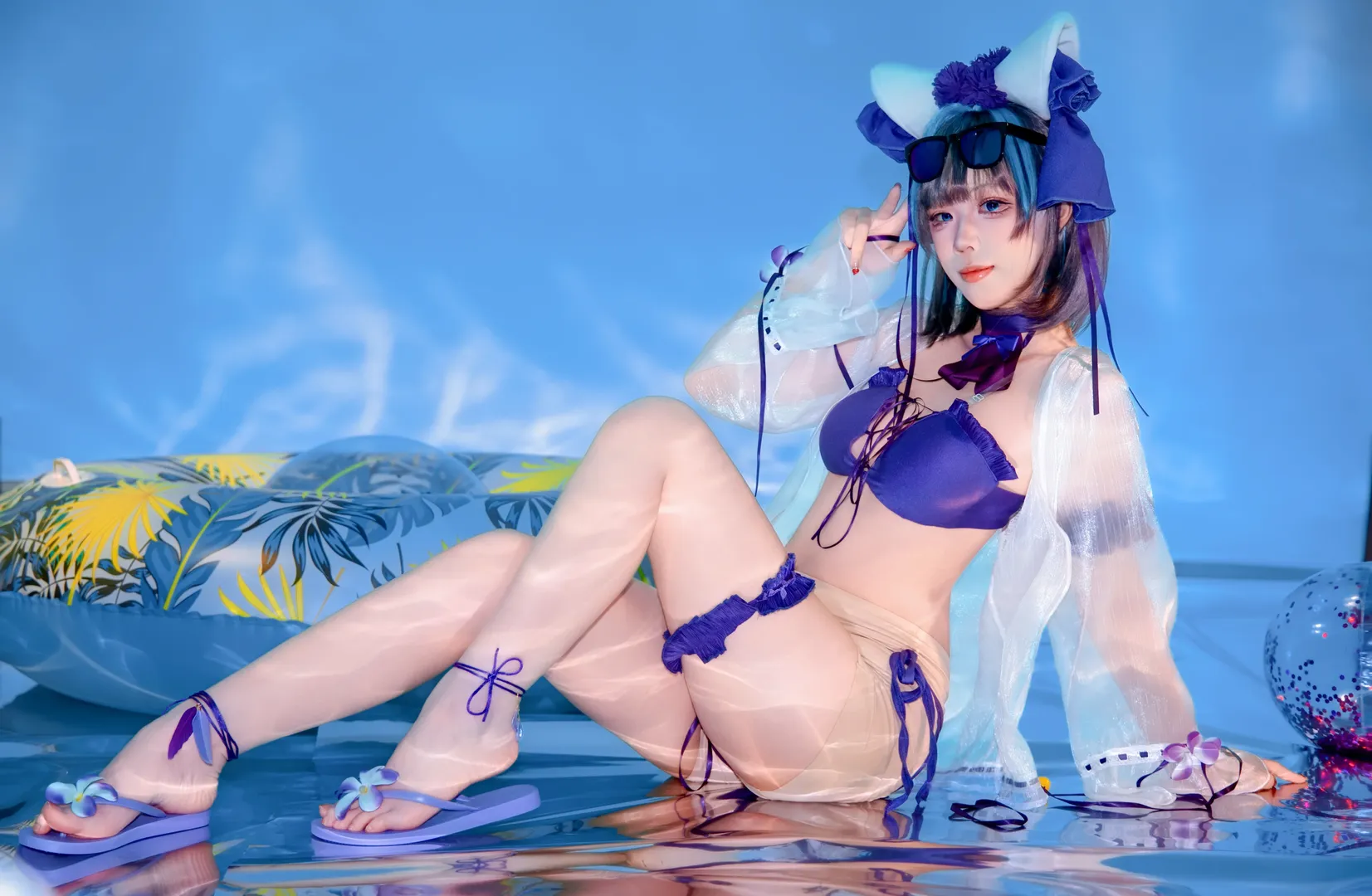 【柴郡cos】碧蓝航线水波纹棚景拍摄记录 - 第 5 张