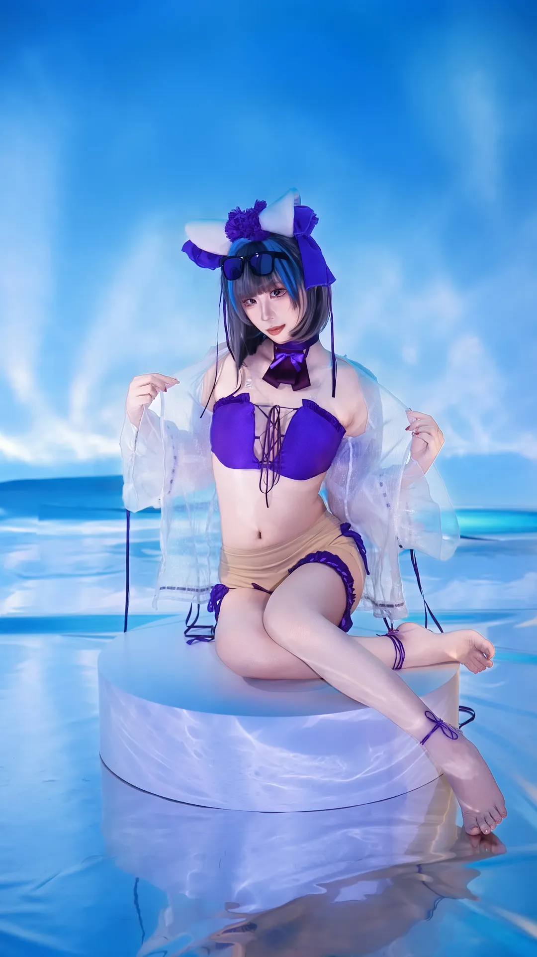 【柴郡cos】碧藍航線夏日泳裝，水棚自搭景拍攝記錄 - 第 2 張