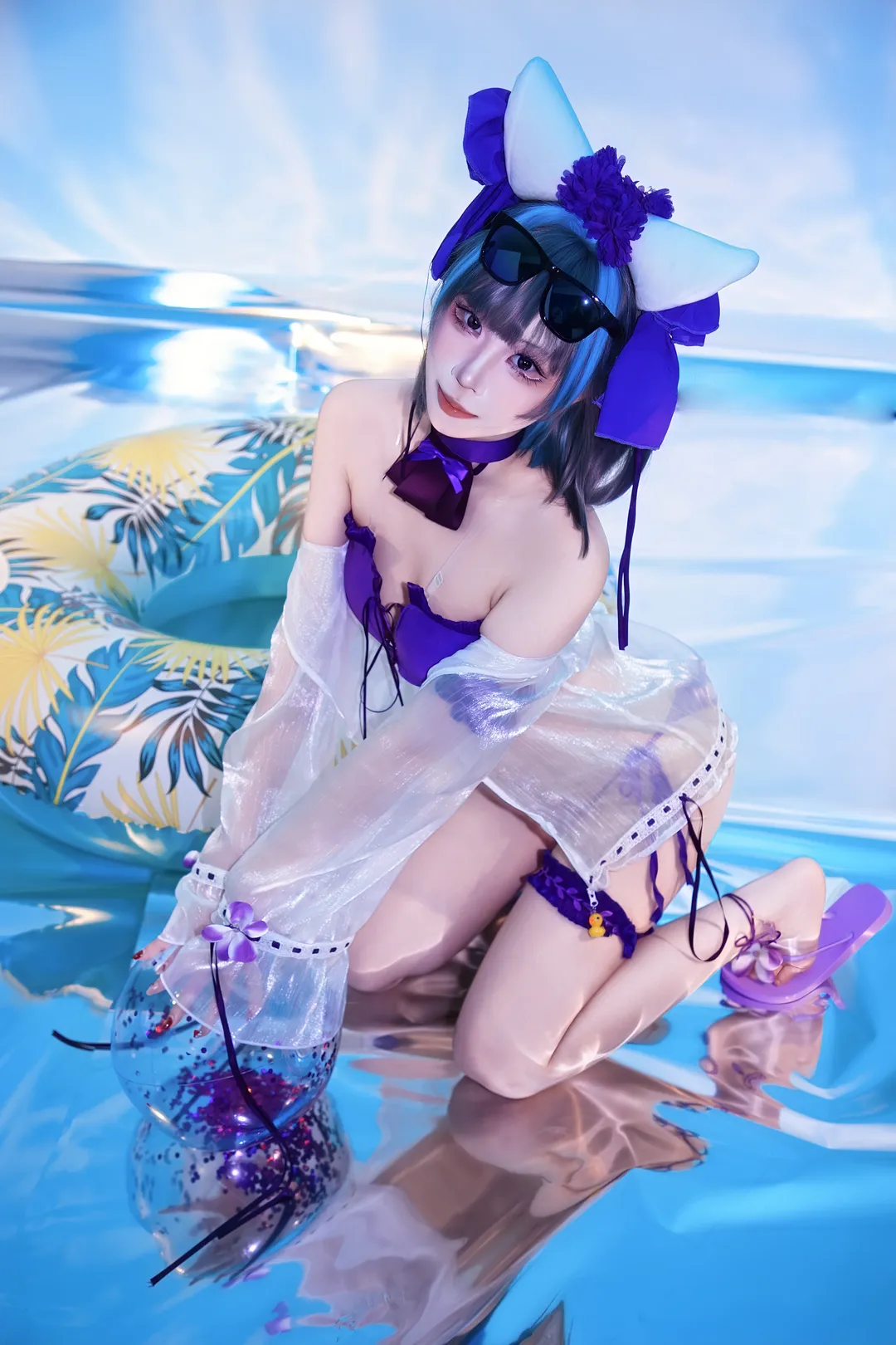 【柴郡cos】碧蓝航线夏日泳装棚拍记录 - 第 1 张