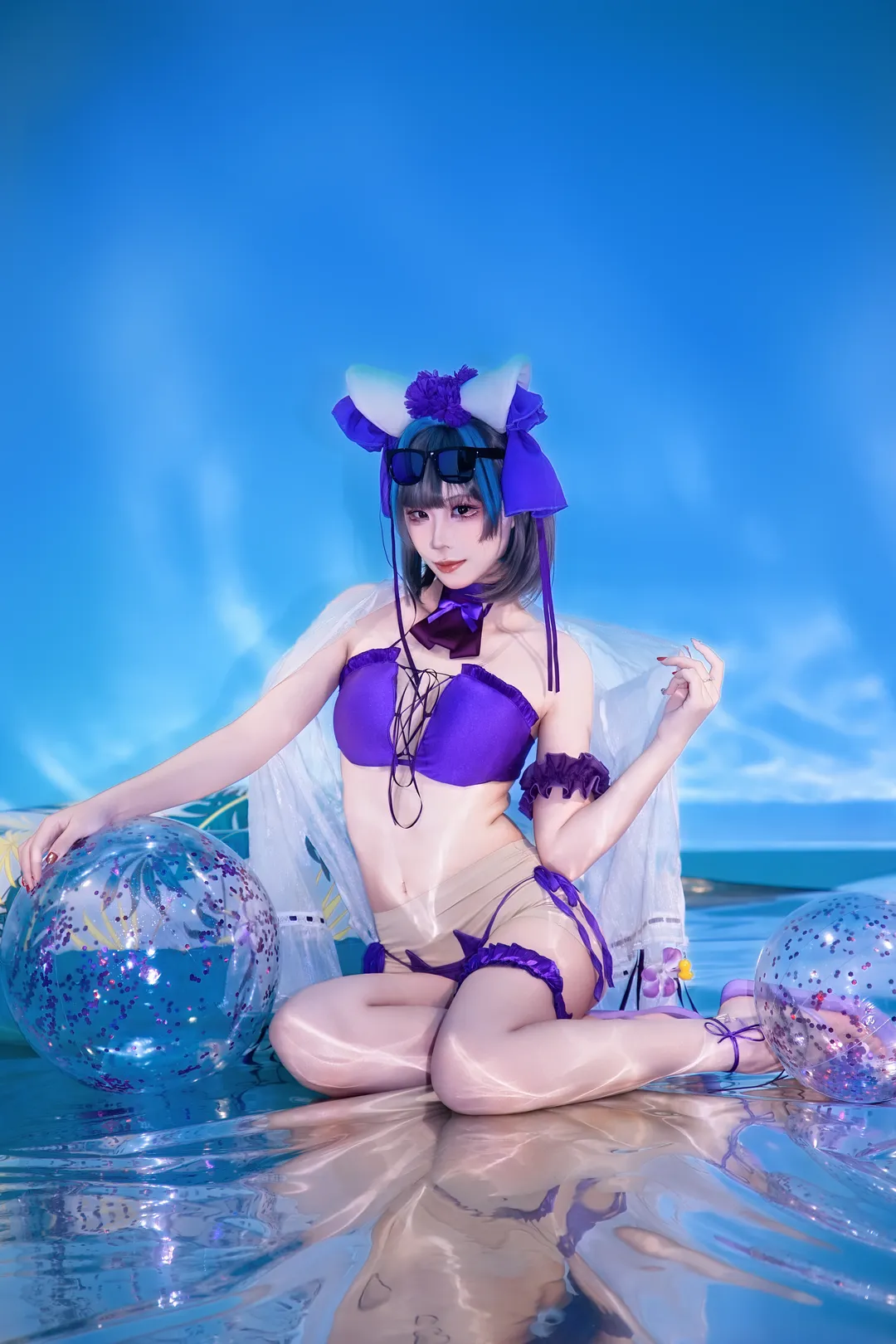 【柴郡cos】碧蓝航线夏日泳装棚拍记录 - 第 6 张