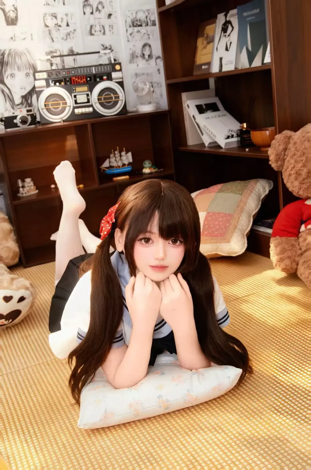 宅家治癒系JK制服 榻榻米上的水手服女孩 - 第 2 張