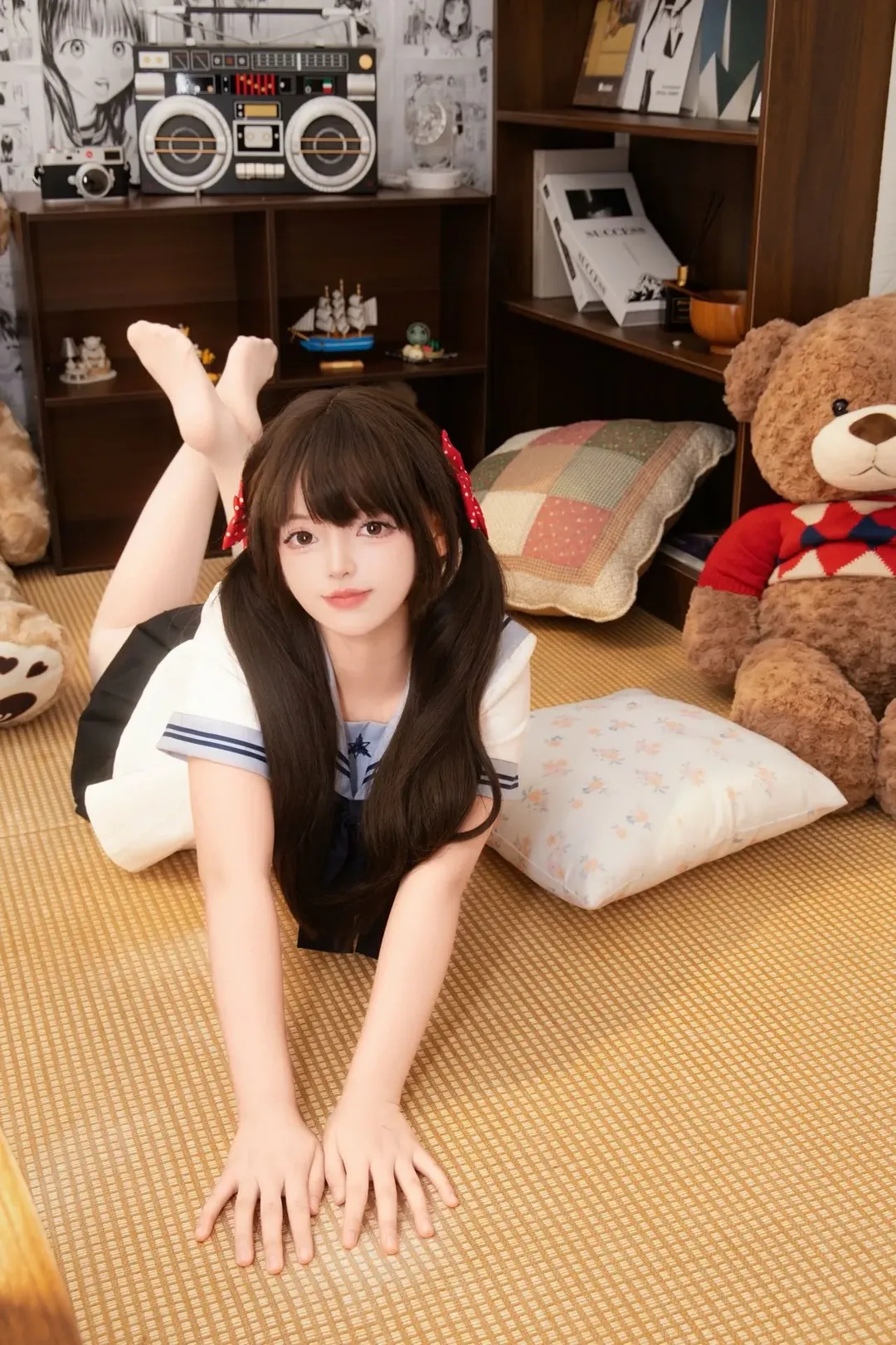 宅家治癒系JK制服 榻榻米上的水手服女孩 - 第 5 張