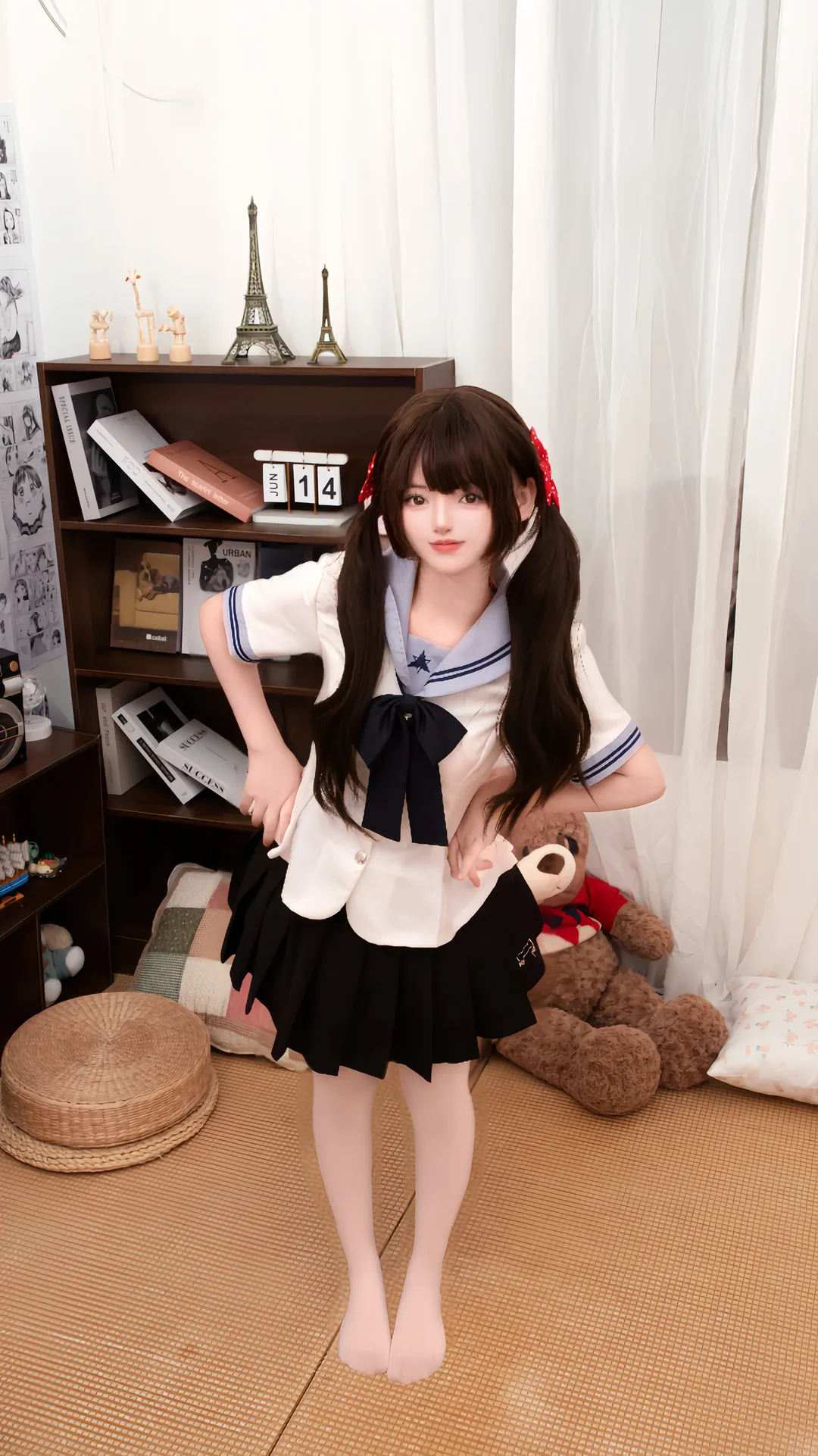 宅家治癒系JK制服 榻榻米上的水手服女孩 - 第 6 張