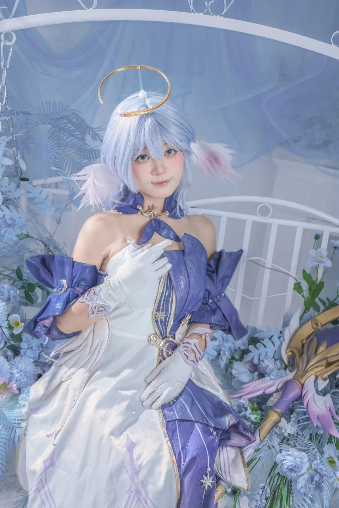 【知更鸟cos】崩坏星穹铁道 蓝白梦幻风格南宁棚拍记录 - 第 2 张