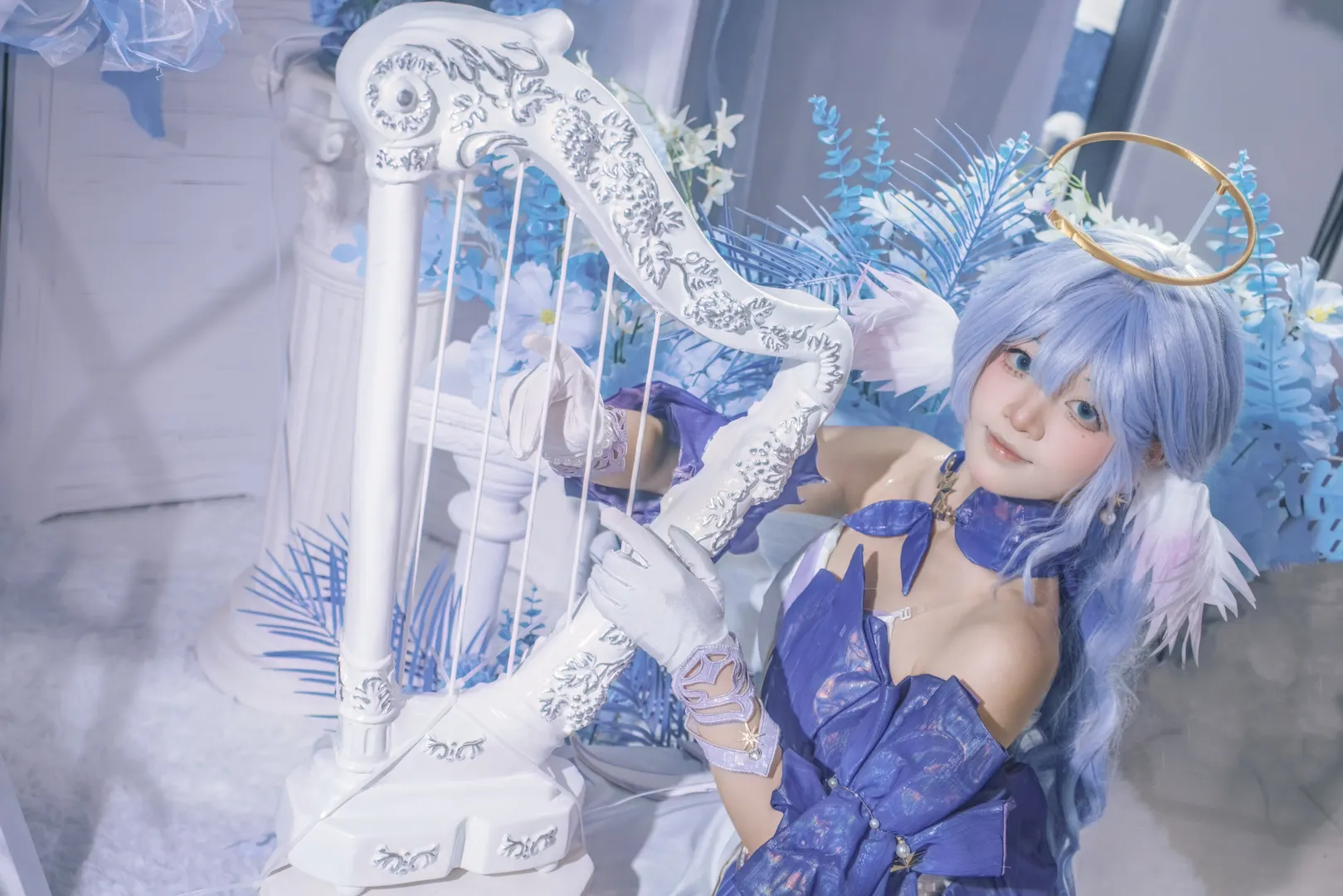 【知更鸟cos】崩坏星穹铁道 蓝白梦幻风格南宁棚拍记录 - 第 3 张
