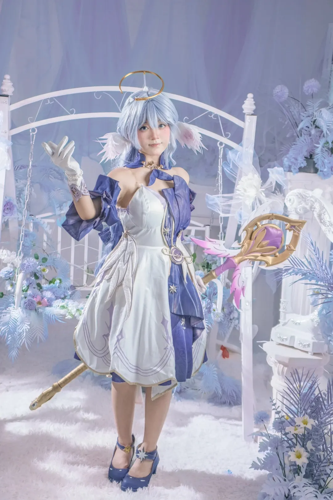 【知更鳥cos】崩壞星穹鐵道 藍白夢幻風格南寧棚拍記錄