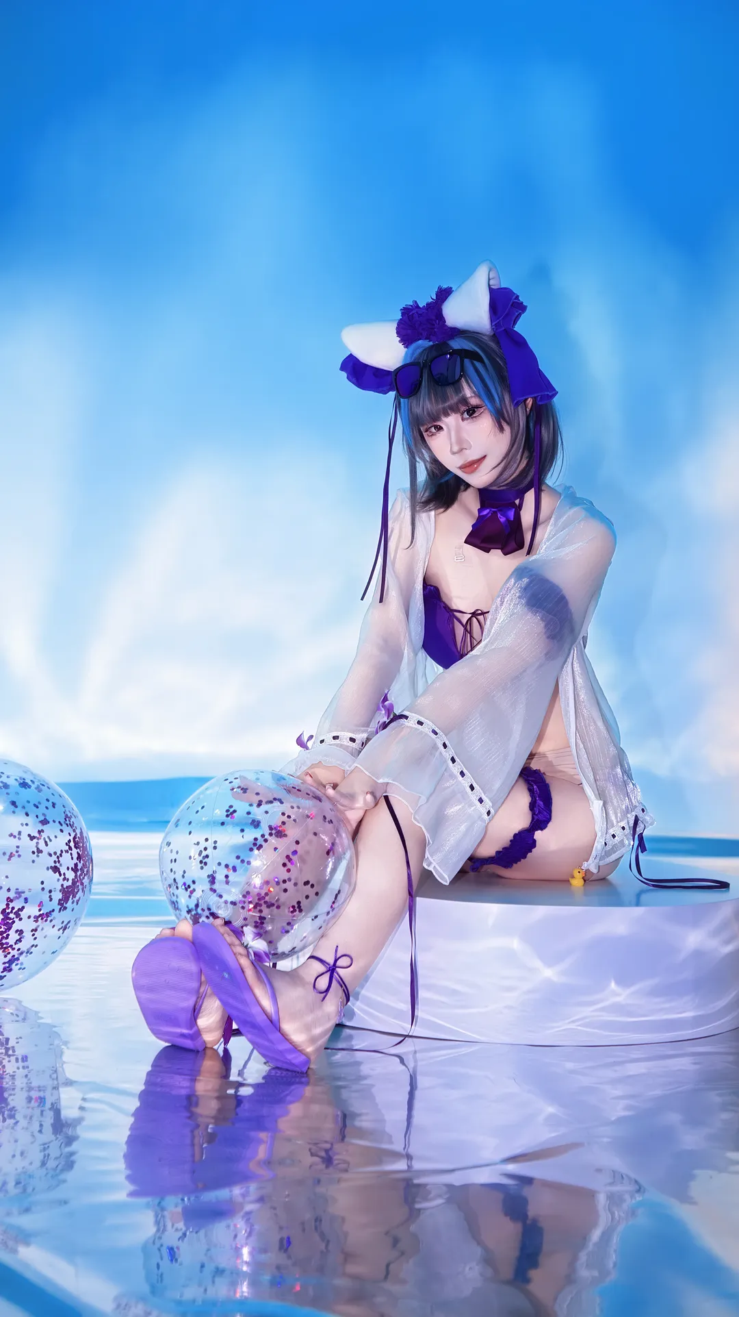 【柴郡cos】碧蓝航线夏日泳装喵 - 第 3 张