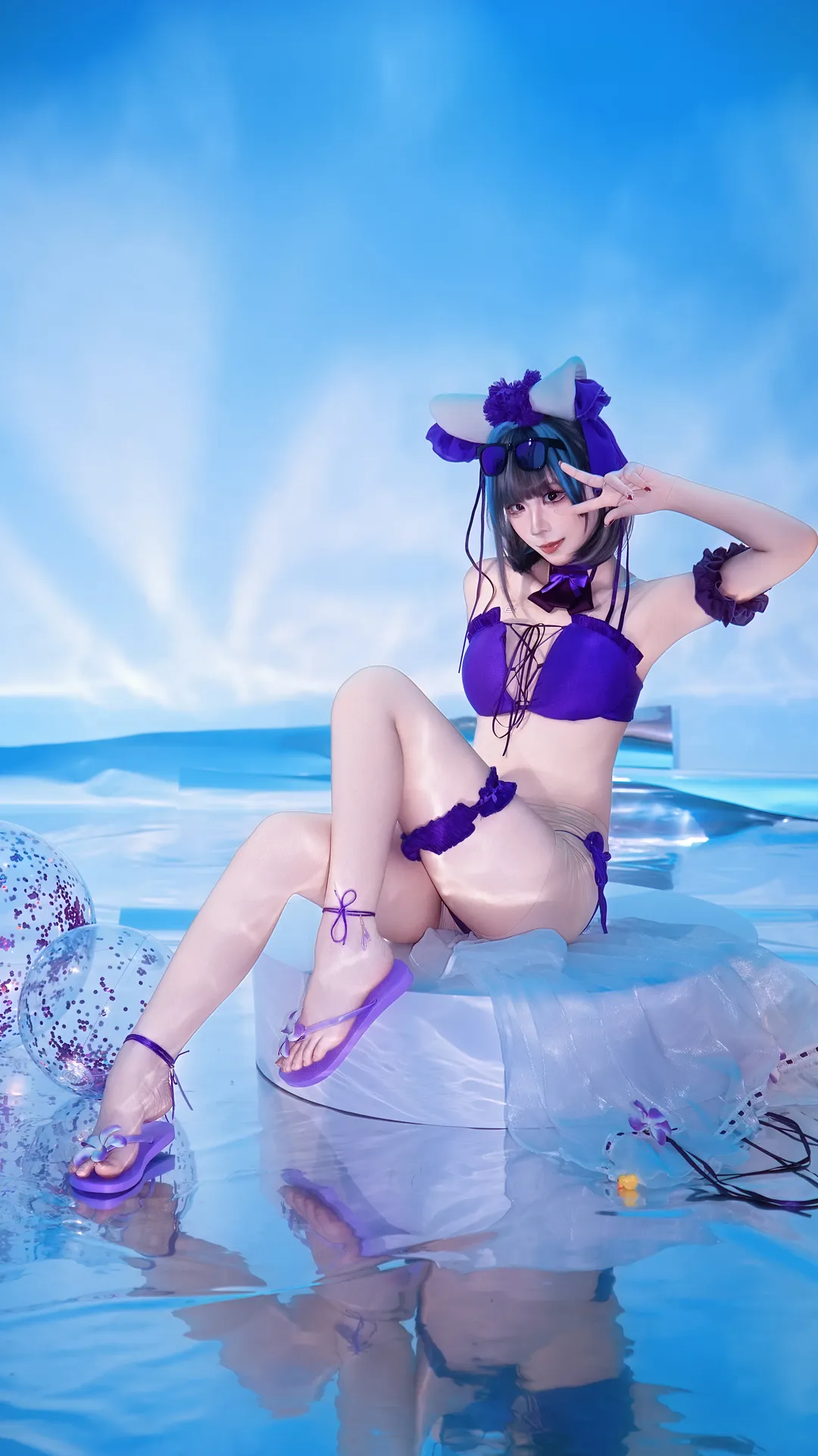 【柴郡cos】碧蓝航线夏日泳装喵 - 第 6 张