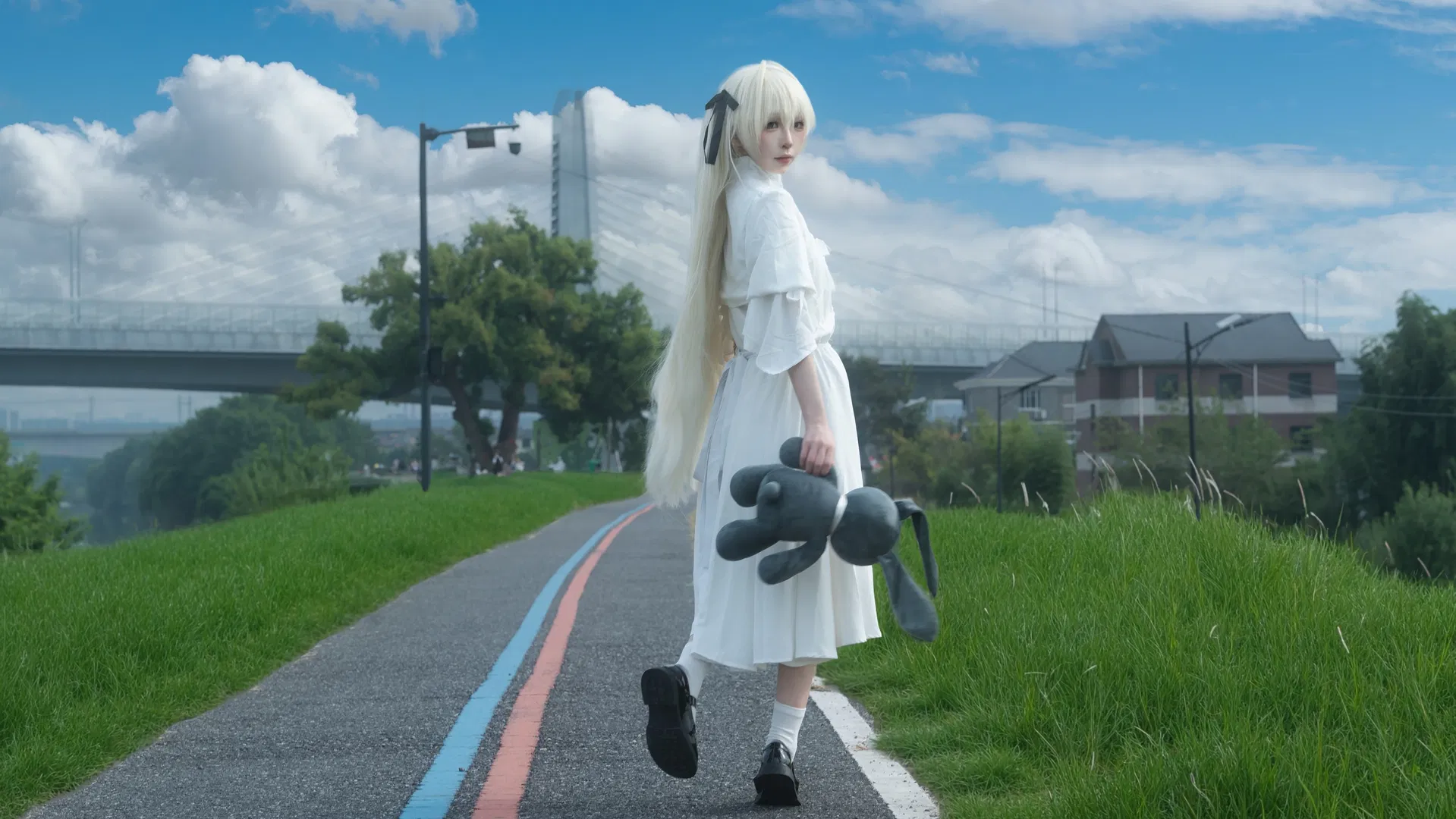 【春日野穹cos】悠远苍穹下的常服穹妹 - 第 7 张