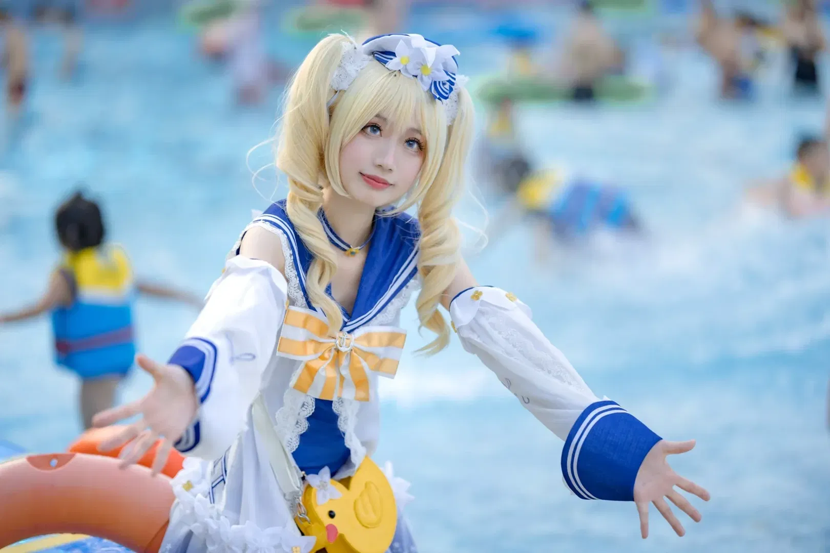 【芭芭拉cos】夏日泳池邊的清涼元氣少女 - 第 1 張