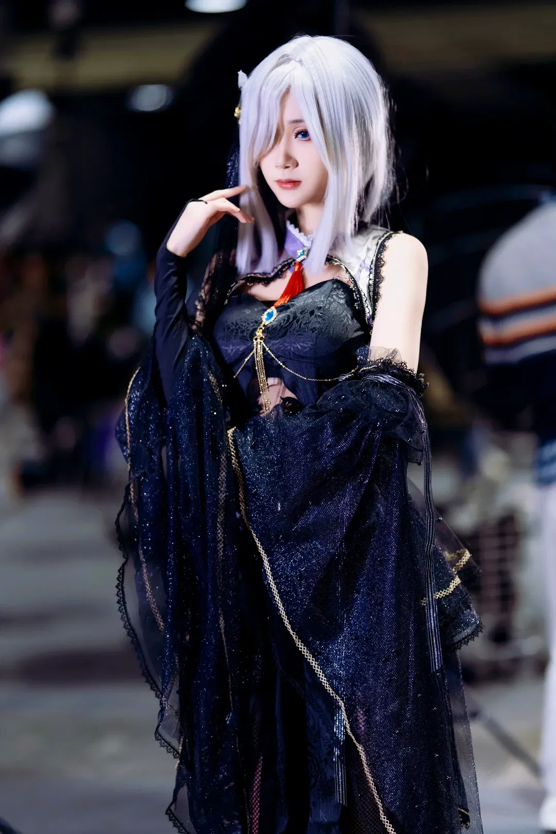 【申鹤cos】原神申鹤花嫁造型，暗夜里的清冷白月光 - 第 2 张