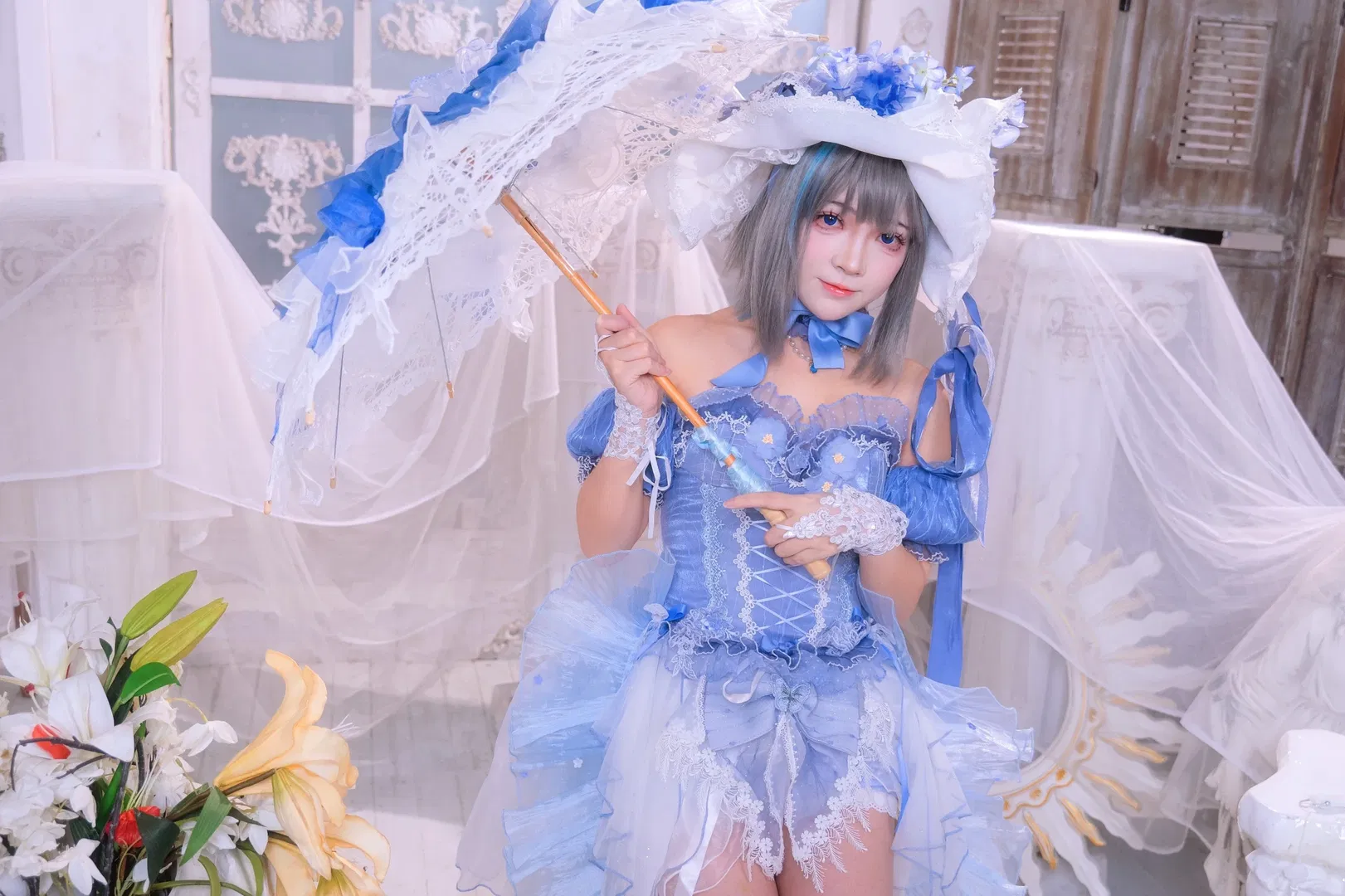 【柴郡cos】碧蓝航线梦幻蓝白洋装正片 - 第 10 张