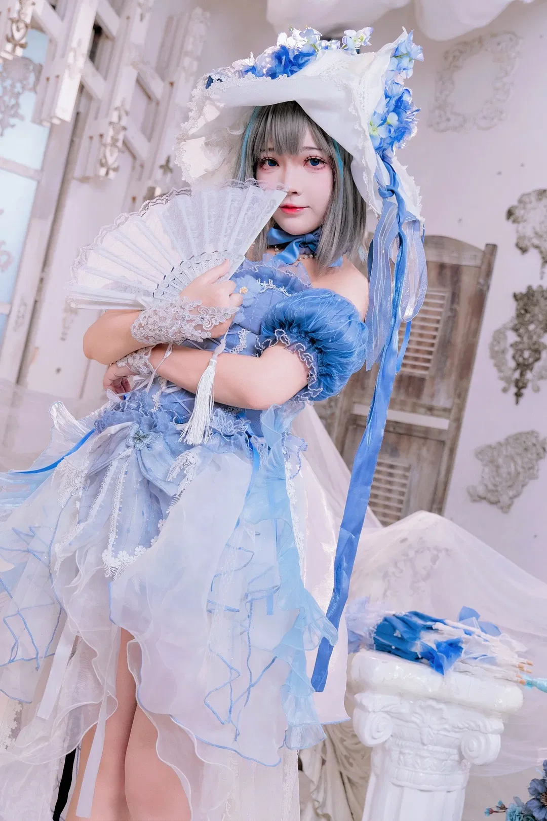【柴郡cos】碧蓝航线梦幻蓝白洋装正片 - 第 3 张