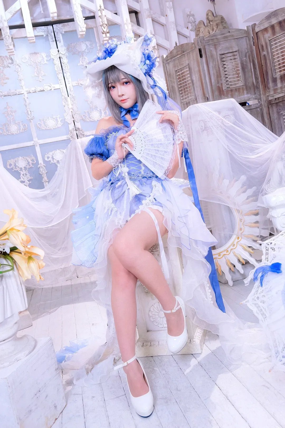 【柴郡cos】碧蓝航线梦幻蓝白洋装正片 - 第 5 张