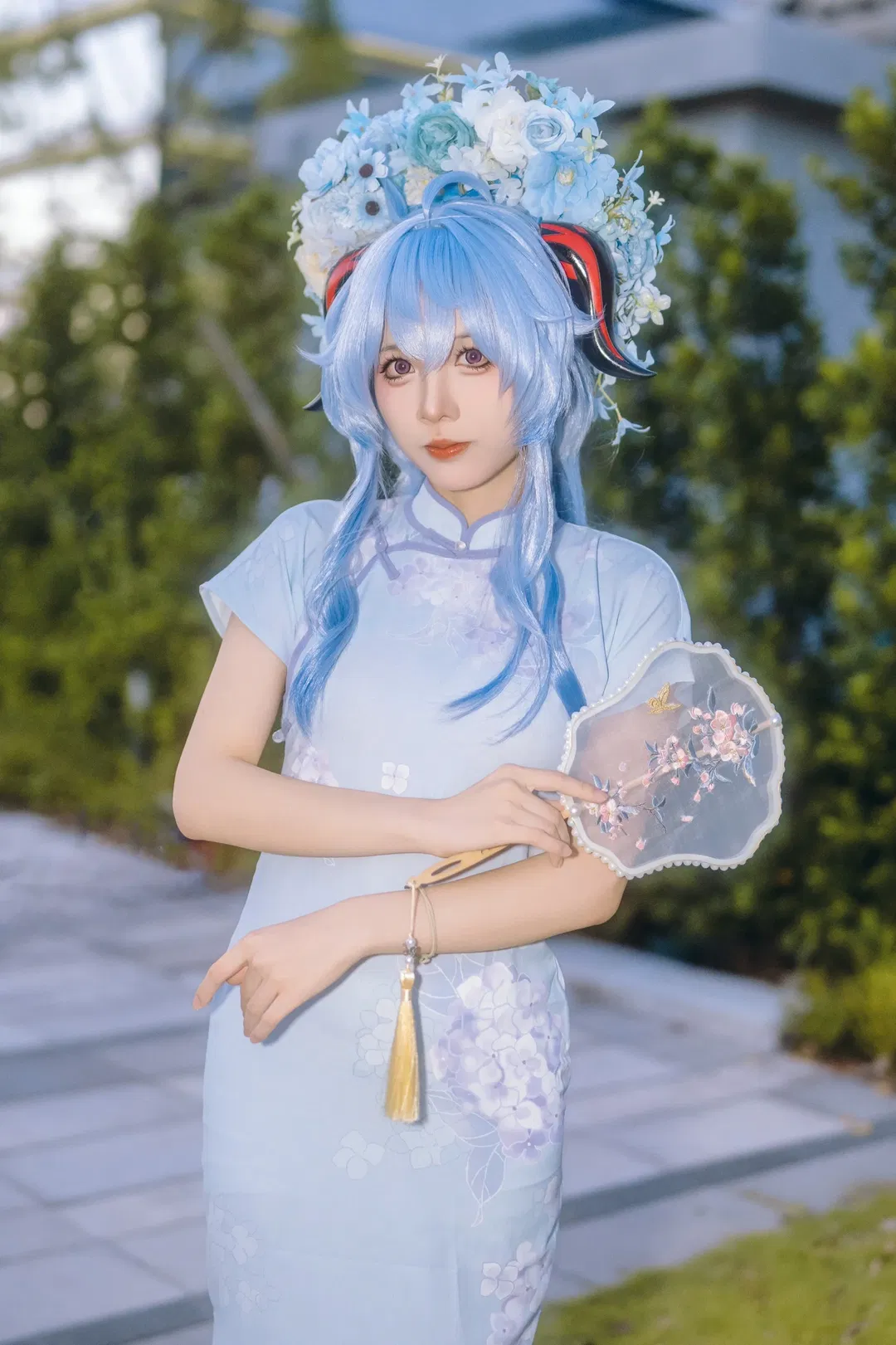 【甘雨cos】原神新中式旗袍真的太好看了 - 第 1 张