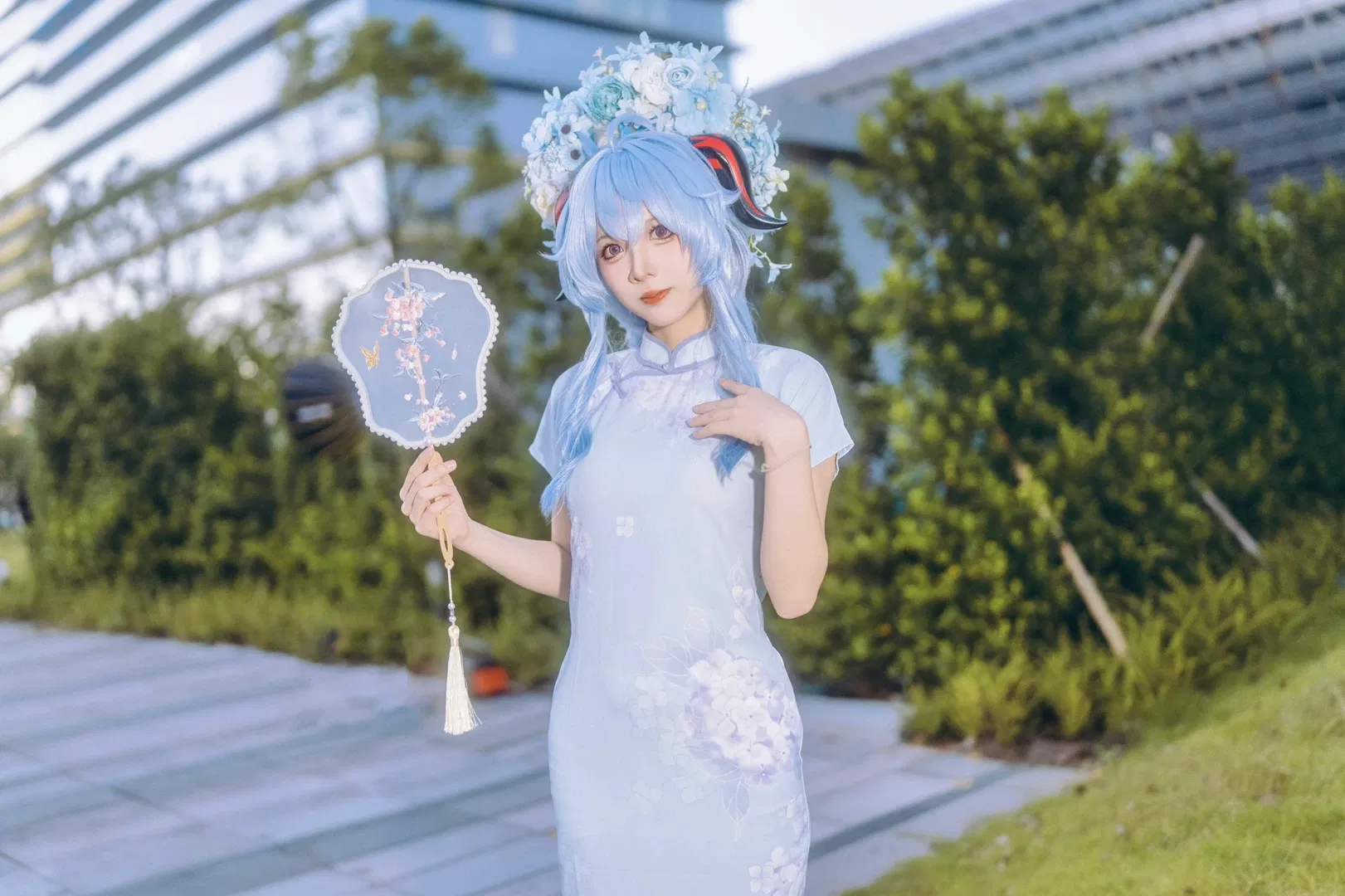【甘雨cos】原神新中式旗袍真的太好看了 - 第 7 张
