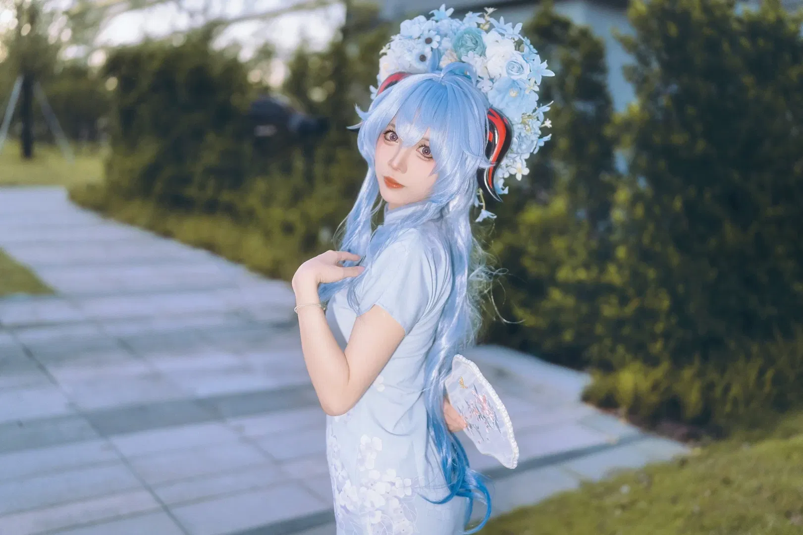 【甘雨cos】原神新中式旗袍真的太好看了 - 第 8 张