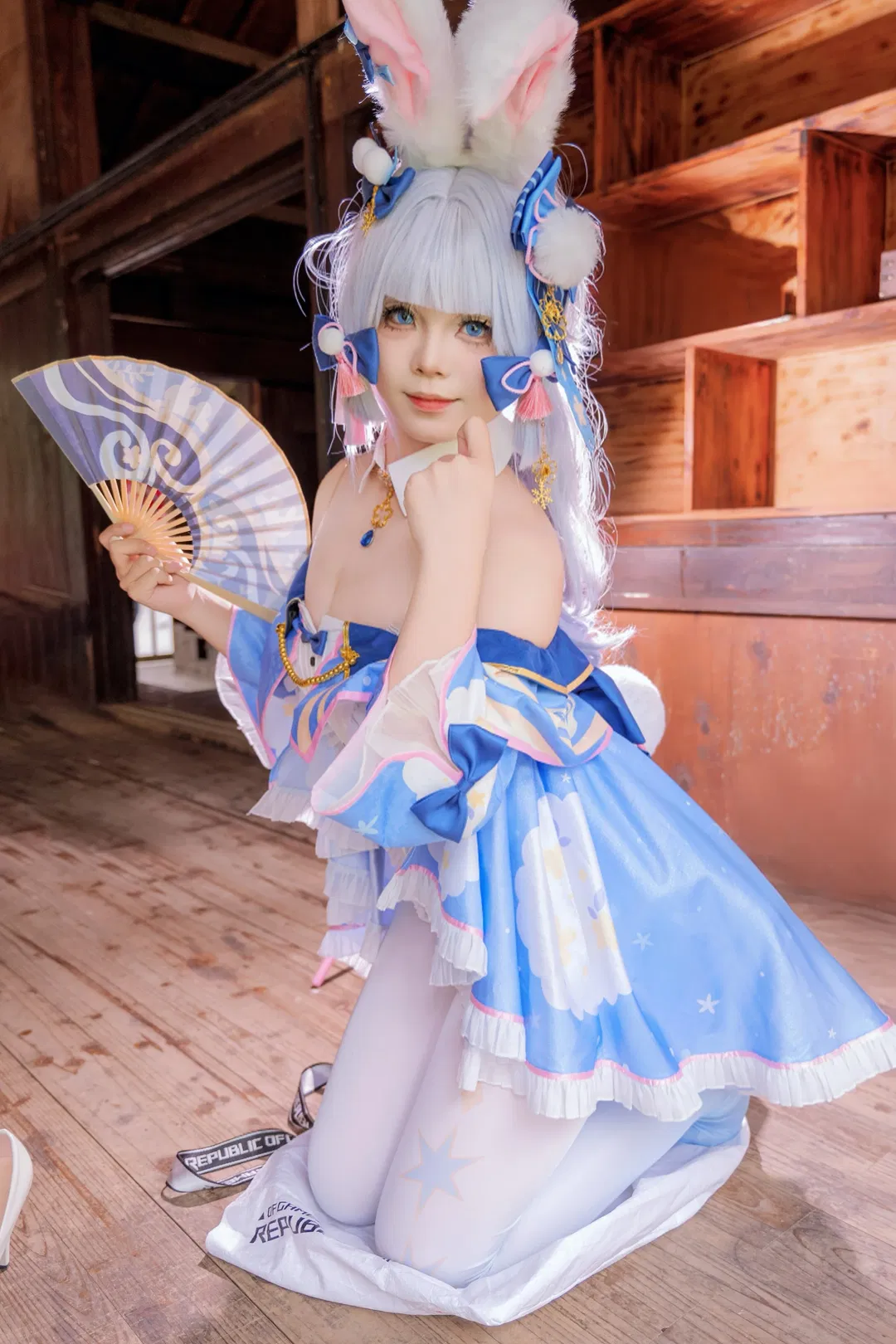 【神里绫华cos】原神兔兔绫华漫展返图 - 第 1 张