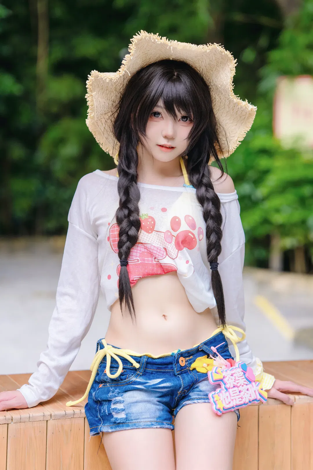 盛夏限定小清新：草帽麻花辮的夏日沙灘記錄 - 第 1 張