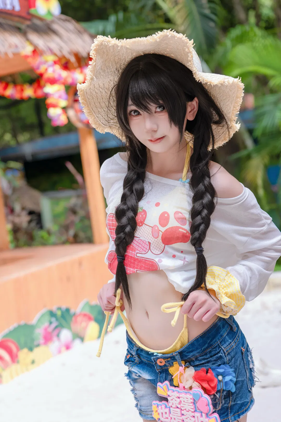 盛夏限定小清新：草帽麻花辮的夏日沙灘記錄 - 第 4 張