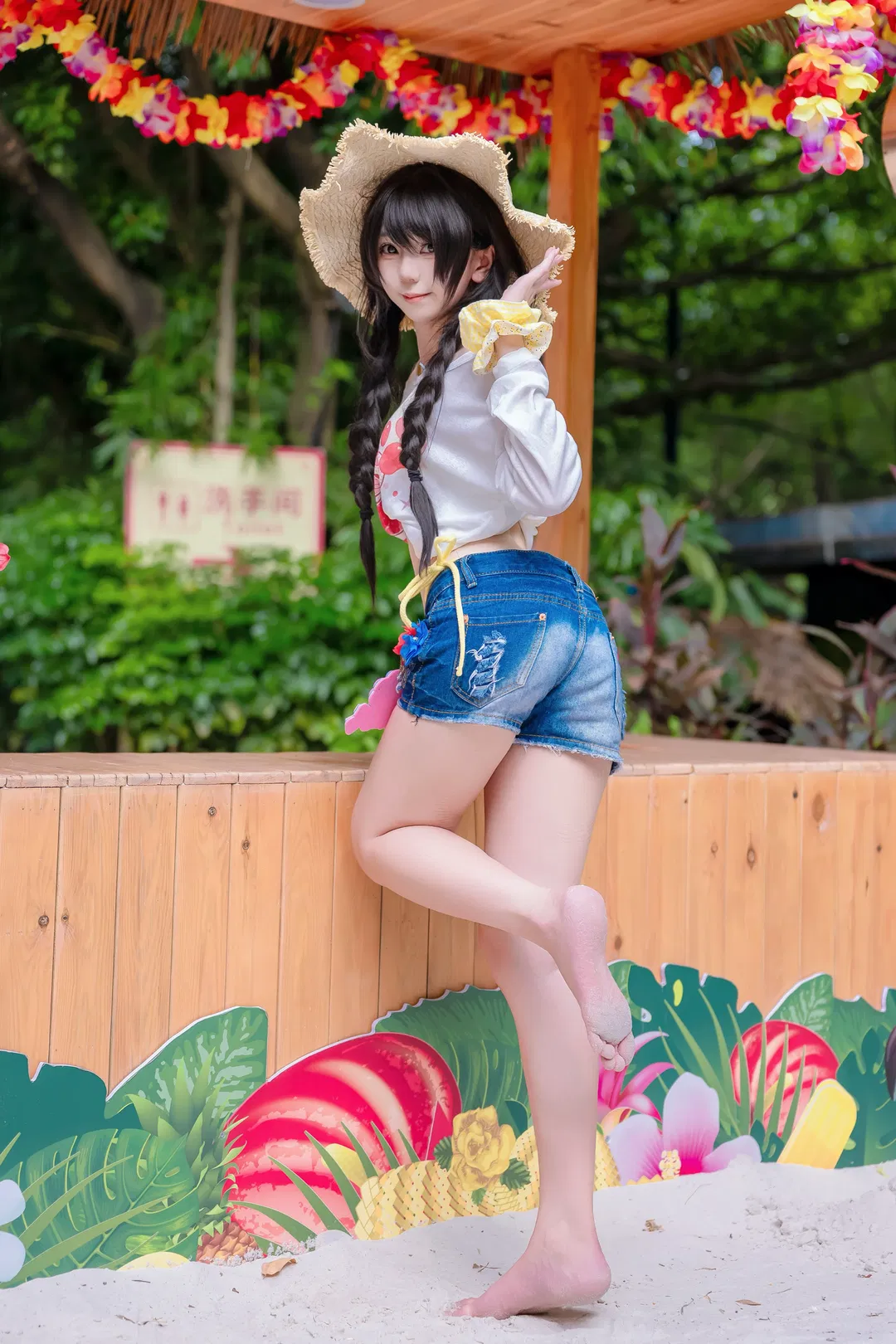 盛夏限定小清新：草帽麻花辮的夏日沙灘記錄 - 第 6 張