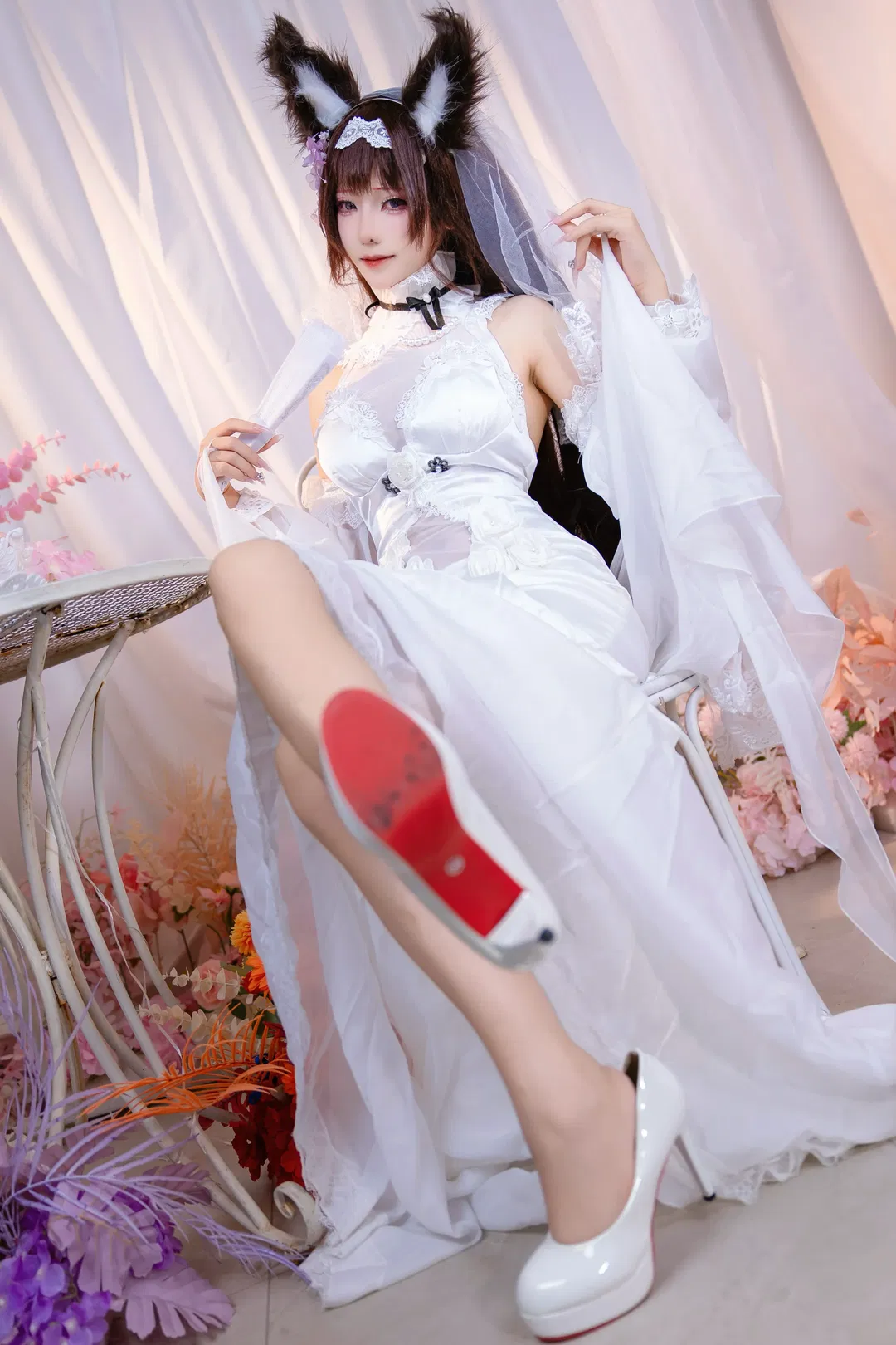 【天城cos】碧蓝航线天城花嫁，落跑新娘的浪漫与细节 - 第 2 张