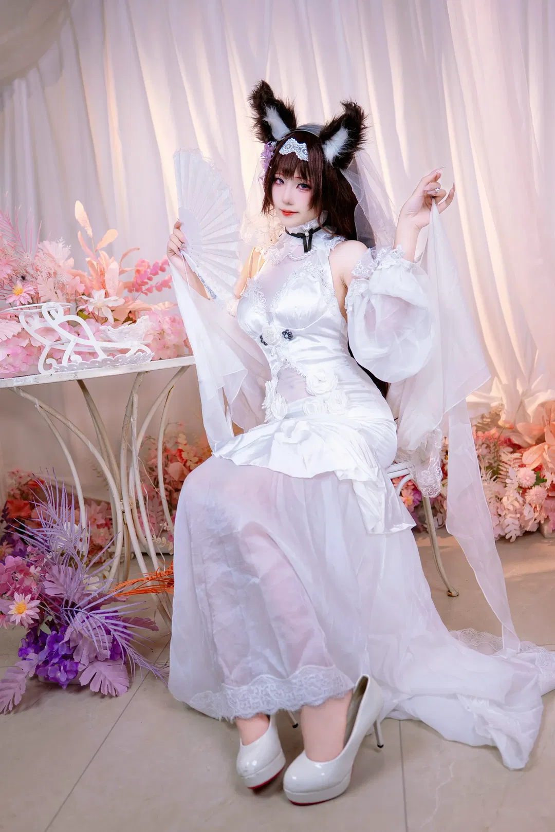 【天城cos】碧蓝航线天城花嫁，落跑新娘的浪漫与细节 - 第 3 张
