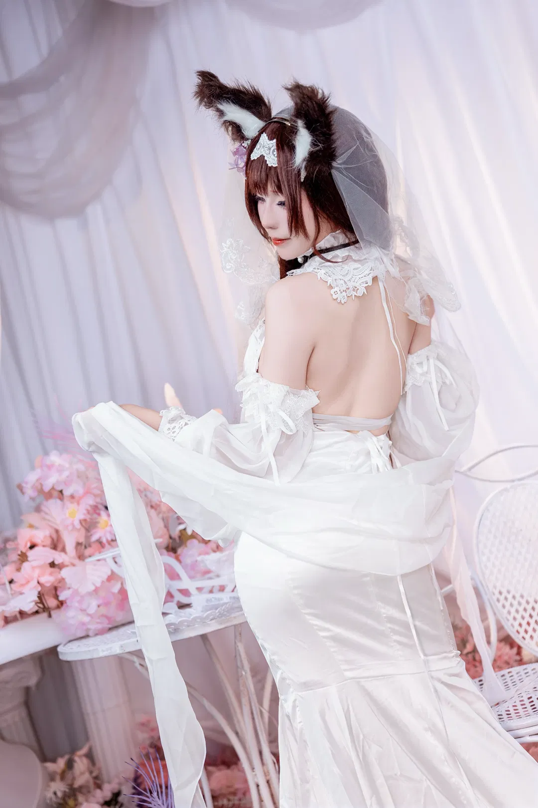 【天城cos】碧蓝航线天城花嫁，落跑新娘的浪漫与细节 - 第 5 张