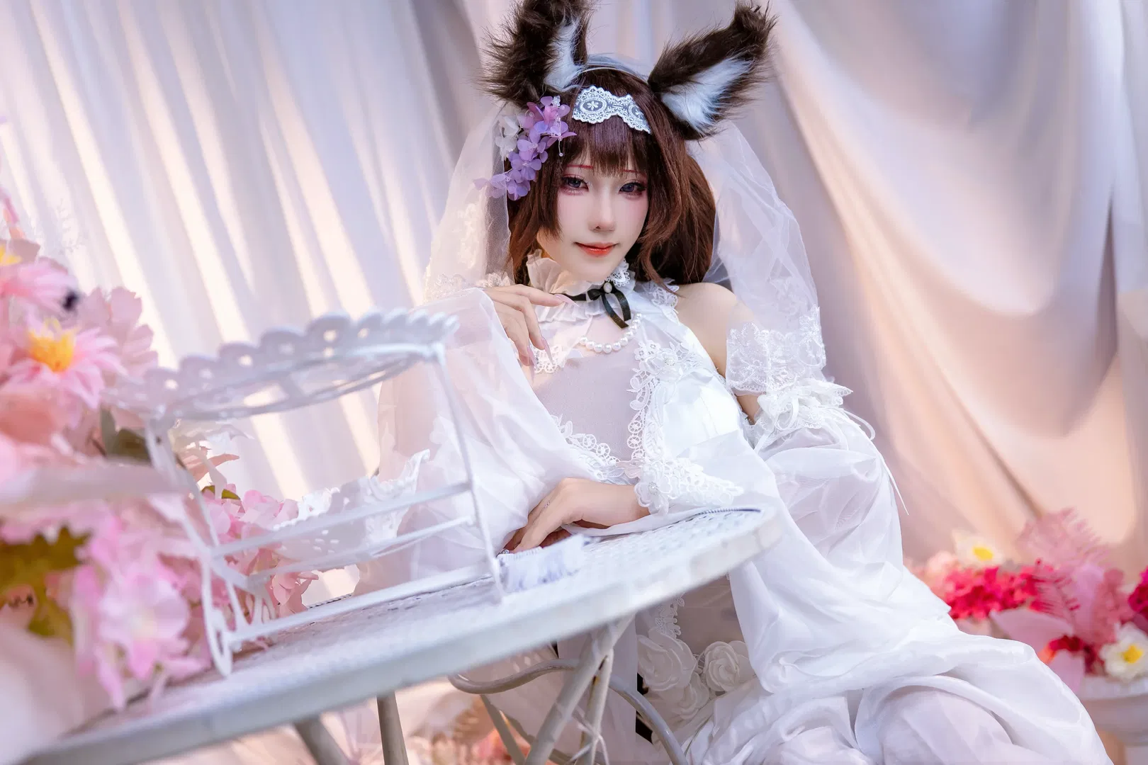 【天城cos】碧蓝航线天城花嫁，落跑新娘的浪漫与细节 - 第 6 张