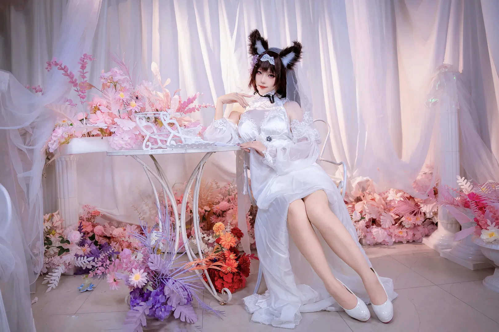 【天城cos】碧蓝航线天城花嫁，落跑新娘的浪漫与细节 - 第 8 张
