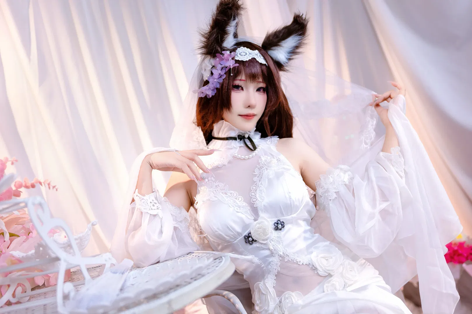 【天城cos】碧蓝航线天城花嫁，落跑新娘的浪漫与细节 - 第 9 张