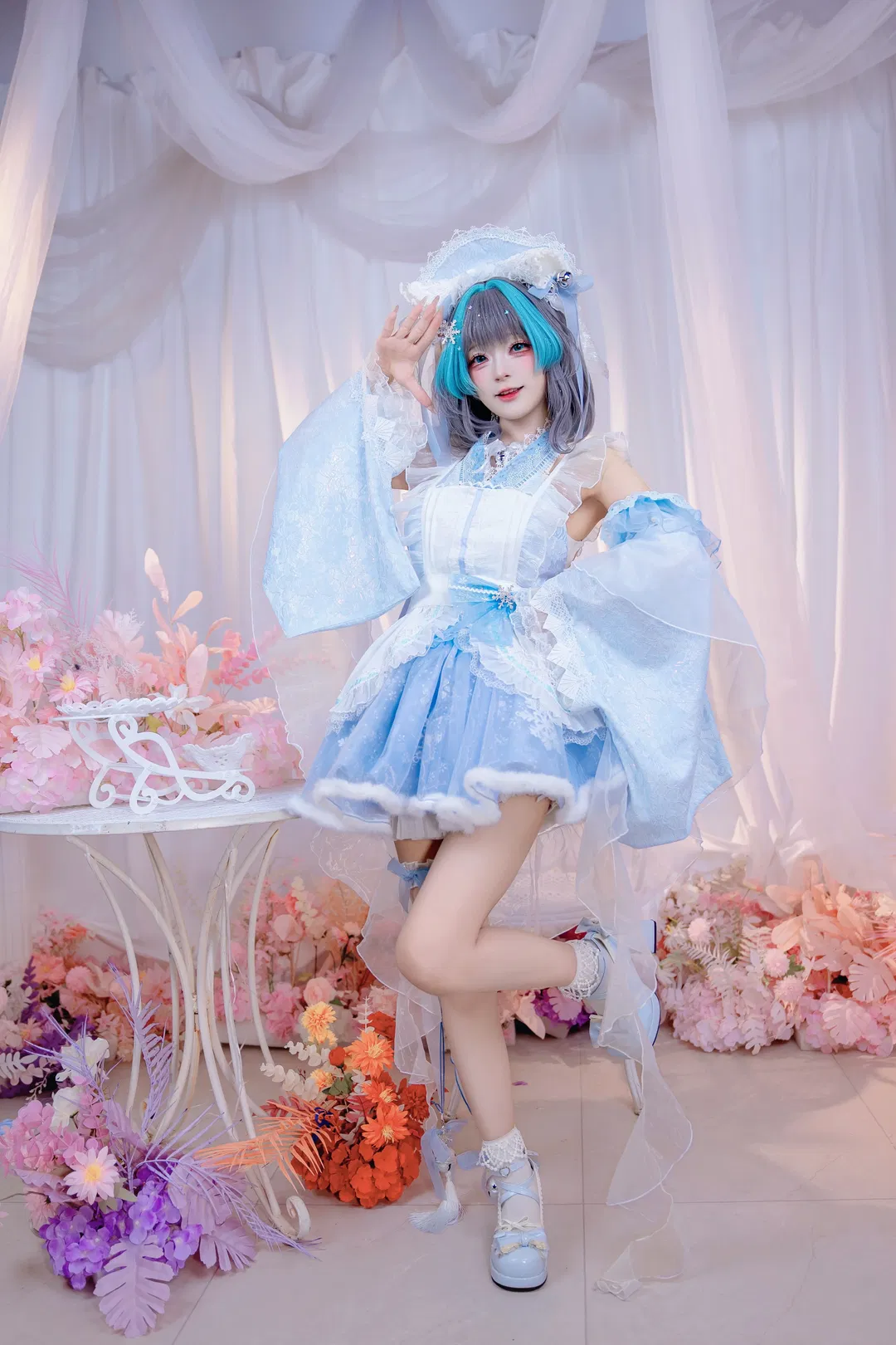 【柴郡cos】碧蓝航线水色女仆装扮拍摄分享 - 第 4 张