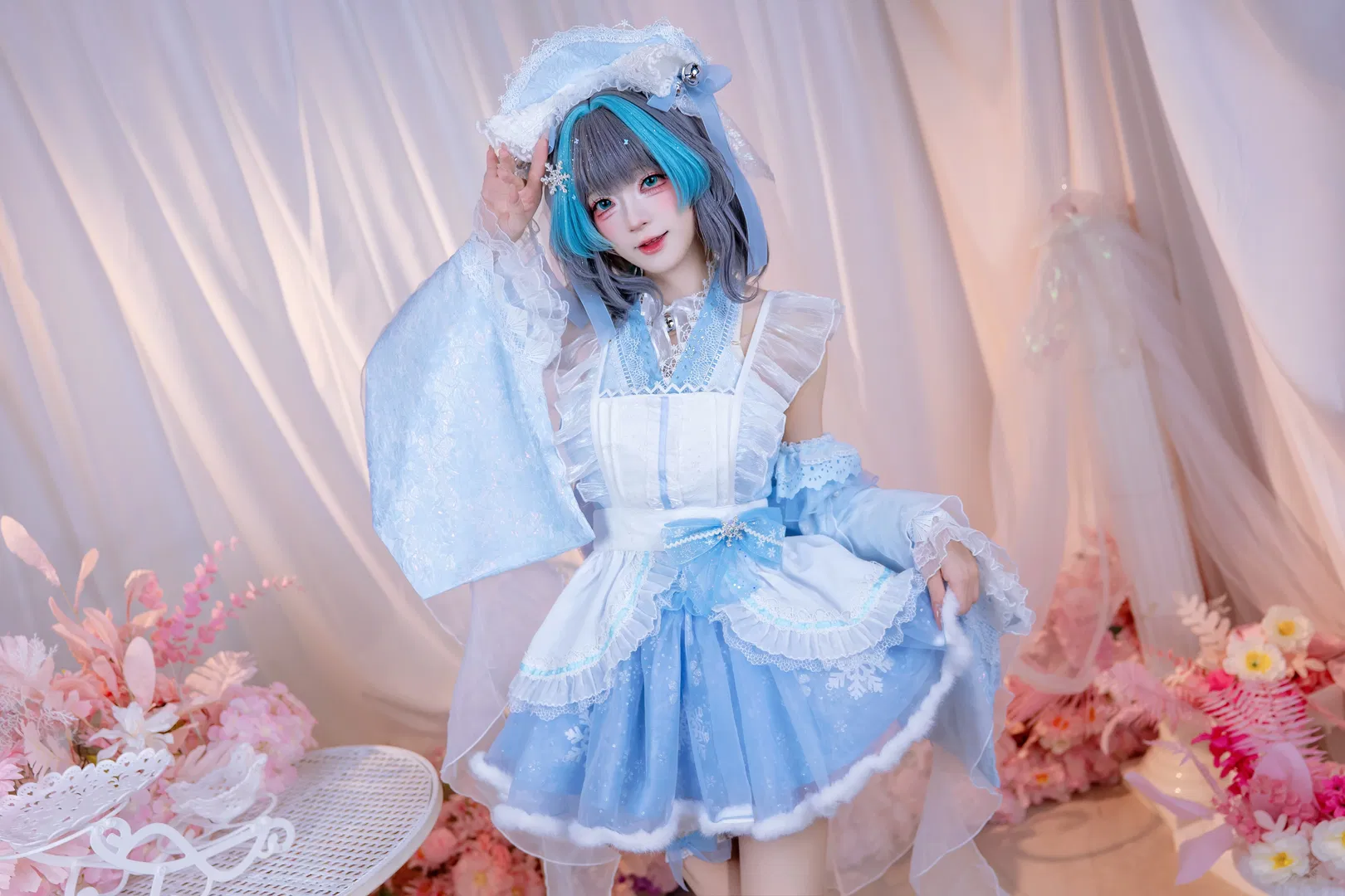 【柴郡cos】碧蓝航线水色女仆装扮拍摄分享 - 第 6 张