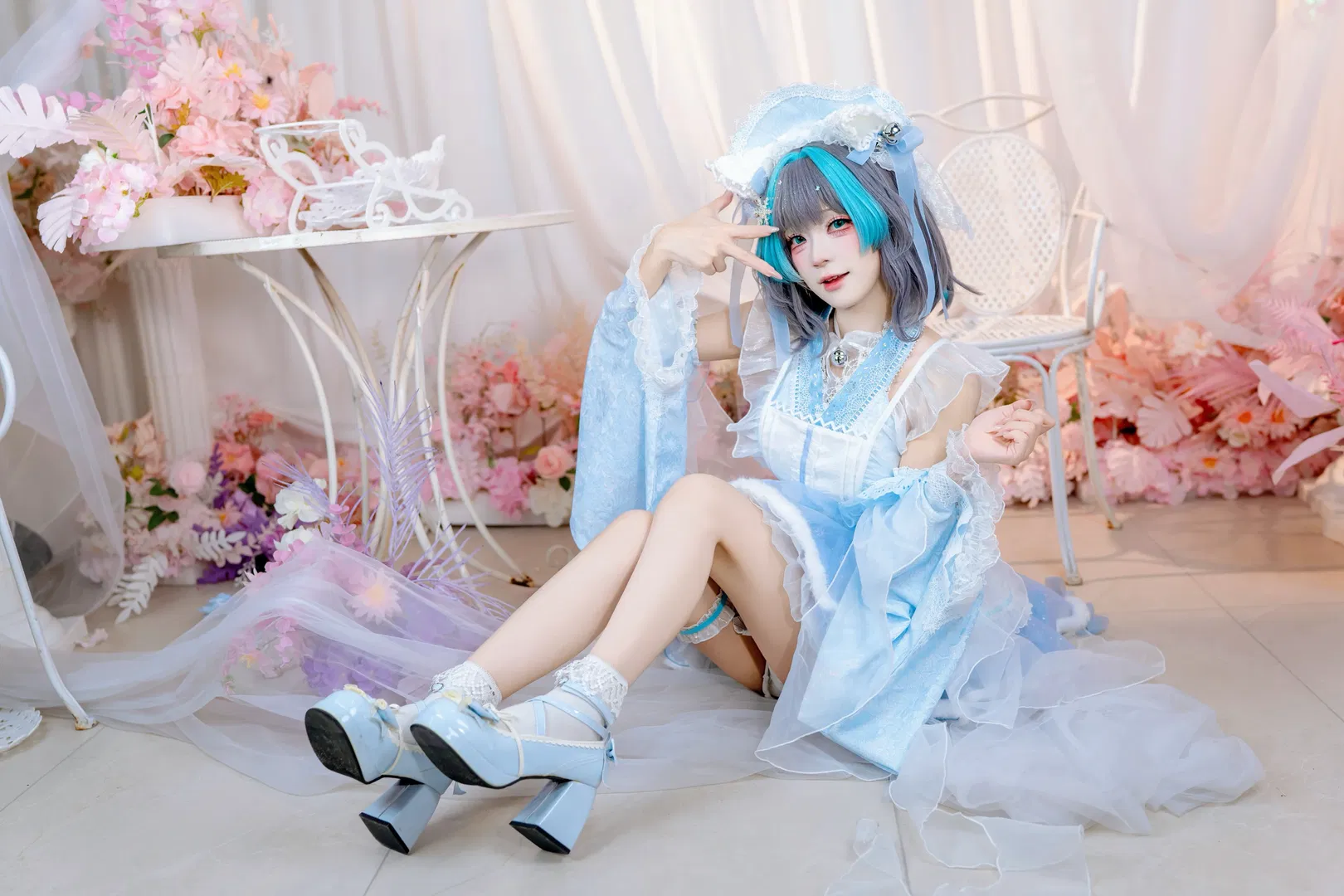 【柴郡cos】碧蓝航线水色女仆装扮拍摄分享 - 第 7 张