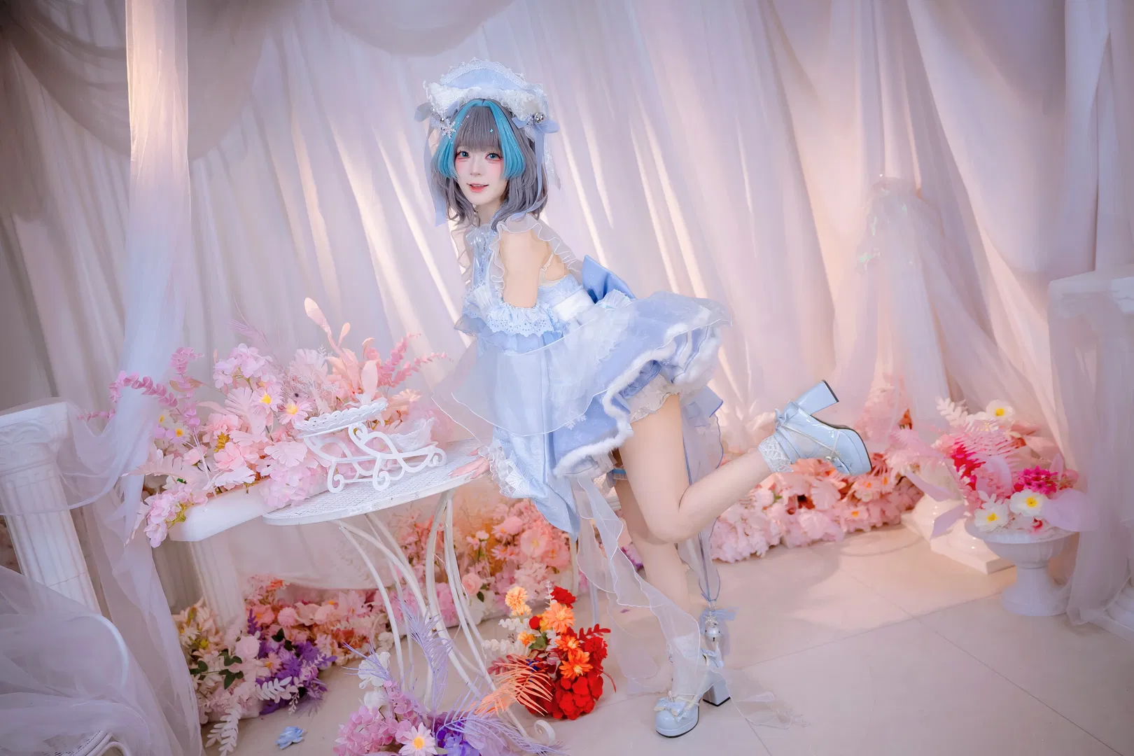 【柴郡cos】碧蓝航线水色女仆装扮拍摄分享 - 第 8 张