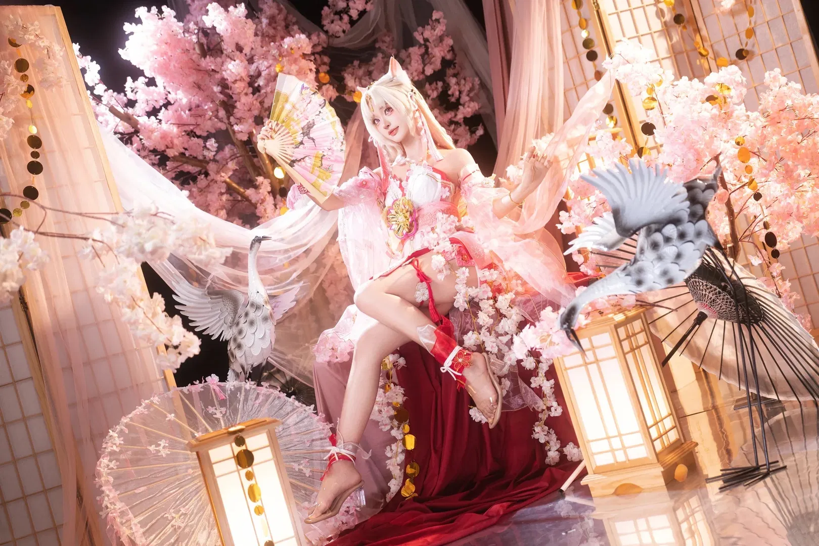 【胡桃cos】永劫无间樱云天女，和风装扮的视觉记录 - 第 10 张