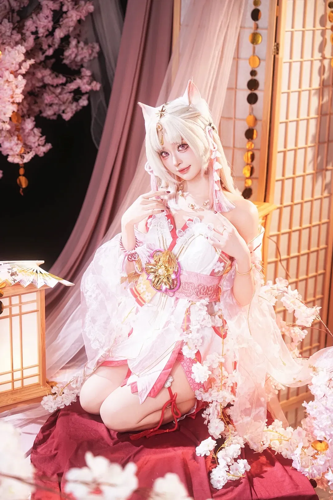 【胡桃cos】永劫无间樱云天女，和风装扮的视觉记录 - 第 3 张