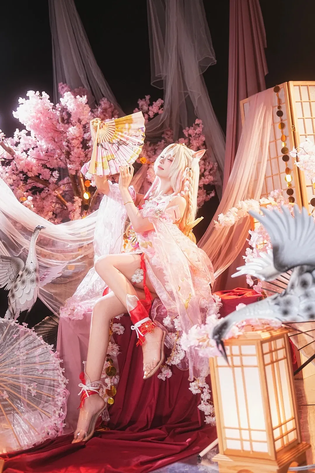 【胡桃cos】永劫无间樱云天女，和风装扮的视觉记录 - 第 6 张