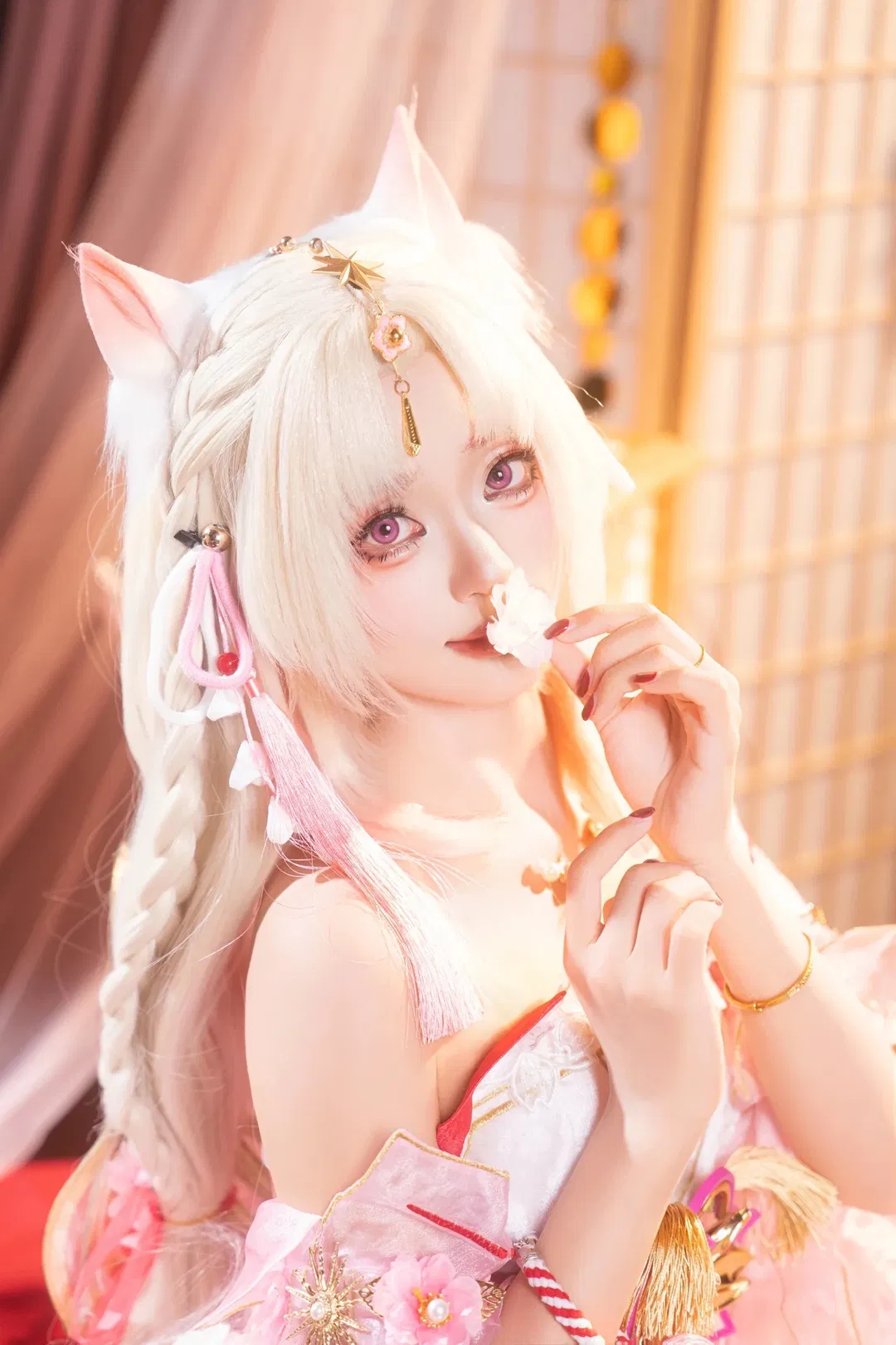【胡桃cos】永劫无间樱云天女，和风装扮的视觉记录 - 第 8 张