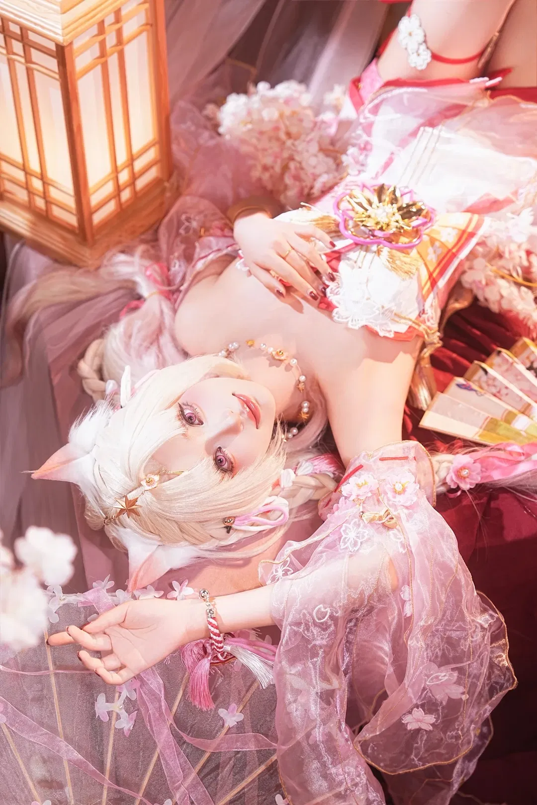 【胡桃cos】永劫无间樱云天女，和风装扮的视觉记录 - 第 9 张