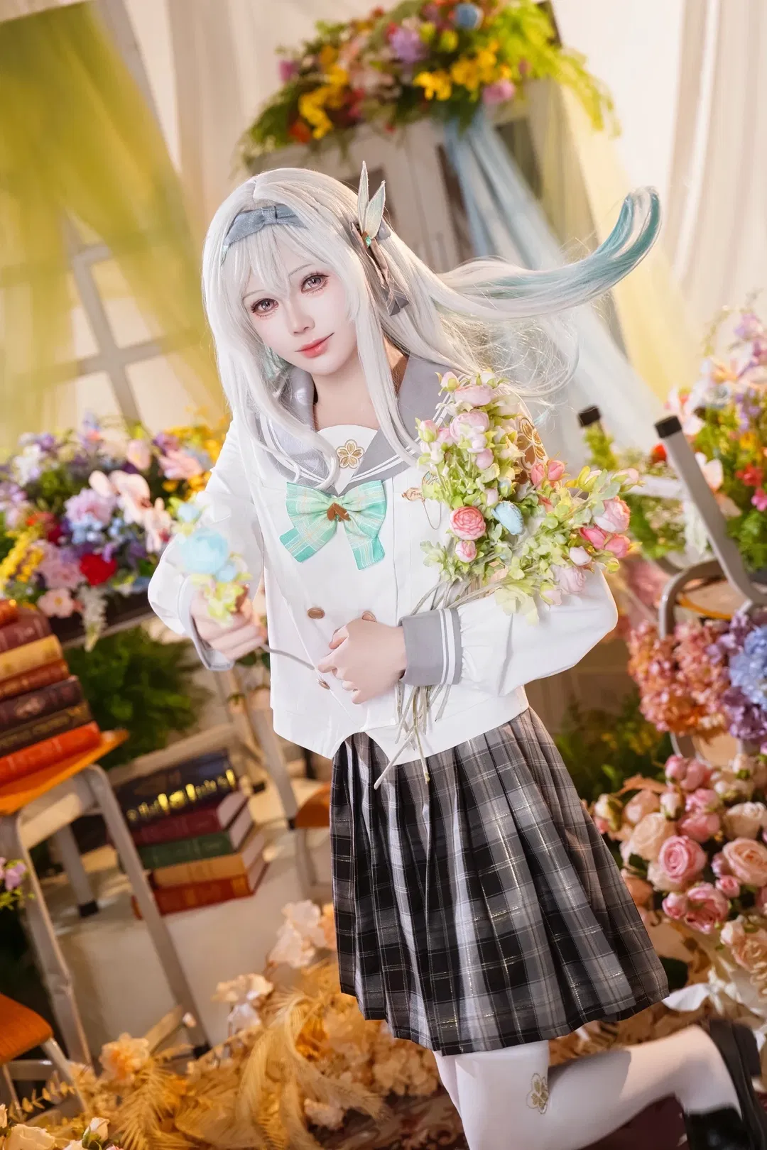 【流萤cos】崩坏星穹铁道花房里的学院风少女 - 第 3 张