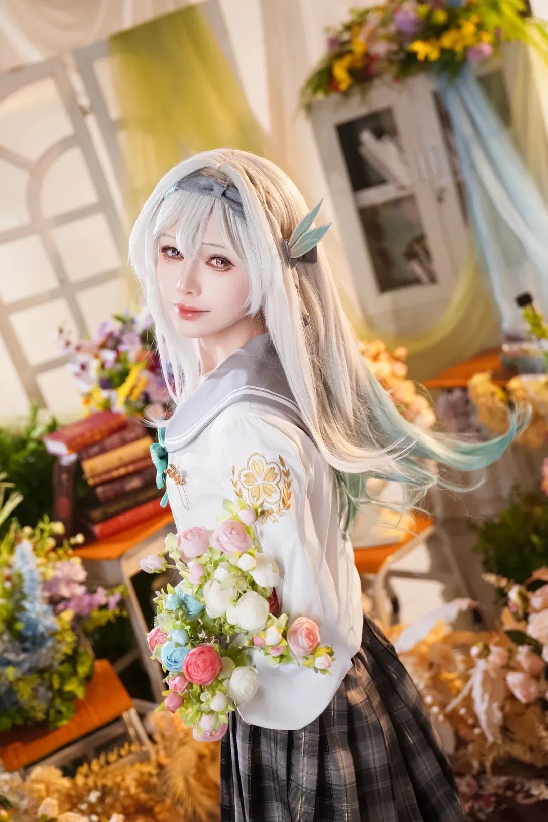 【流萤cos】崩坏星穹铁道花房里的学院风少女 - 第 6 张