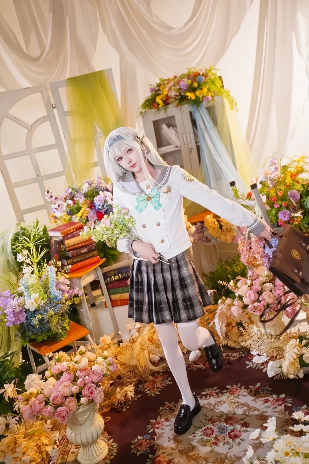 【流萤cos】崩坏星穹铁道花房里的学院风少女 - 第 7 张