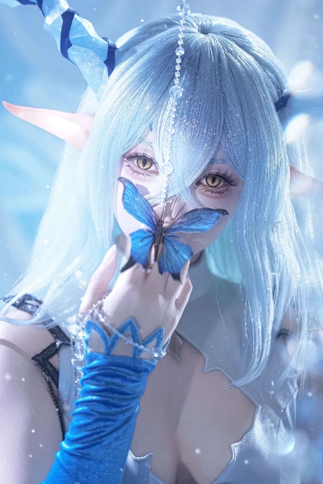 小莩cos 加油大魔王 冰蓝色调的梦幻时刻 - 第 2 张
