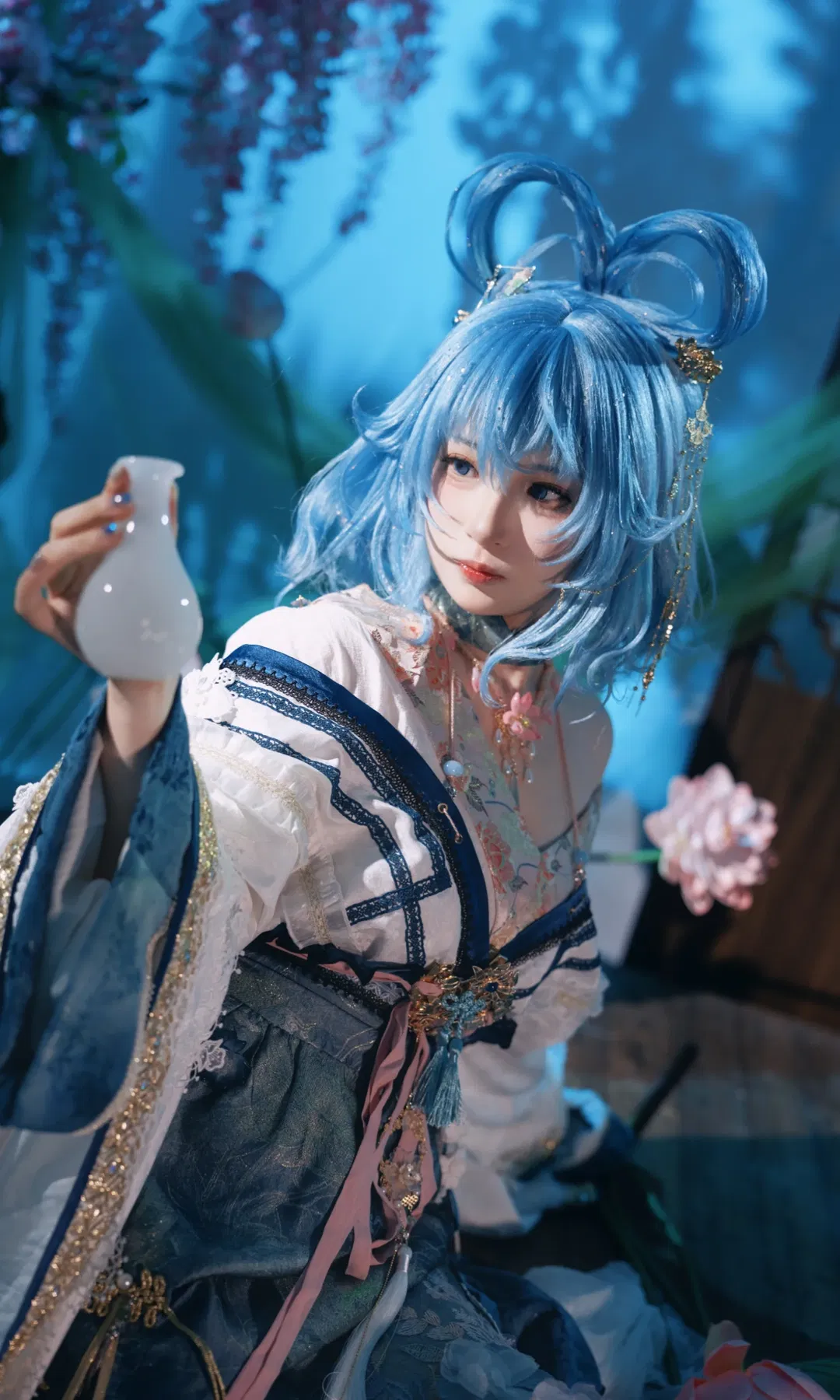 【霍青娥cos】東方Project的邪仙，手持瓷瓶的清冷感 - 第 3 張
