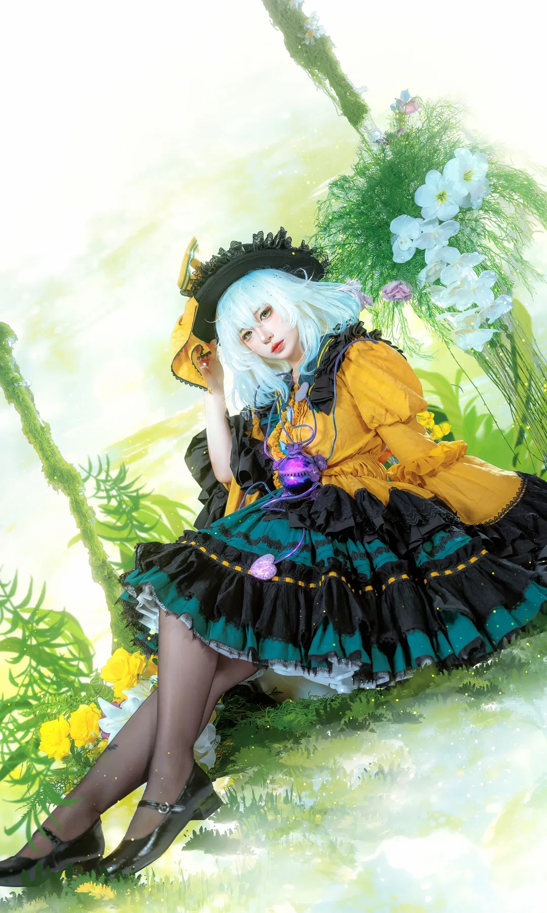 【古明地恋cos】东方project 绿意花园中的洋装少女 - 第 2 张