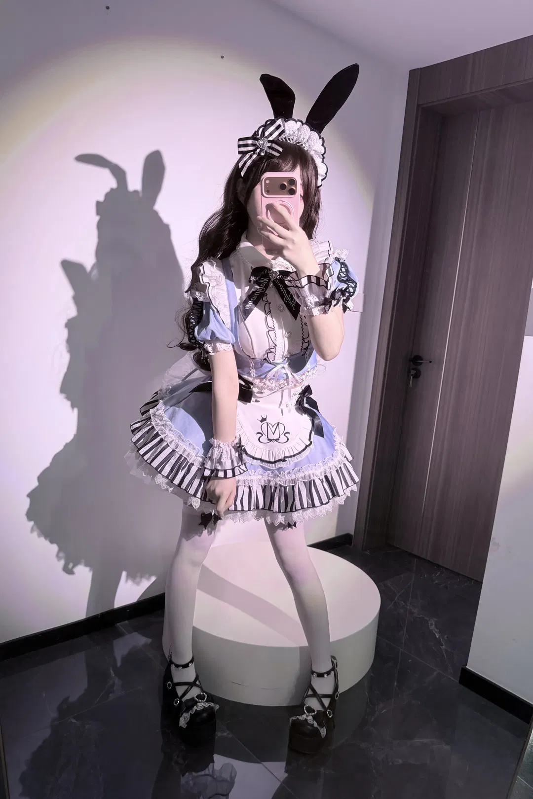 【爱丽丝cos】万圣节兔耳女仆的甜美穿搭 - 第 13 张