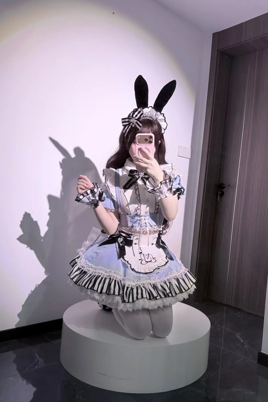 【爱丽丝cos】万圣节兔耳女仆的甜美穿搭 - 第 3 张