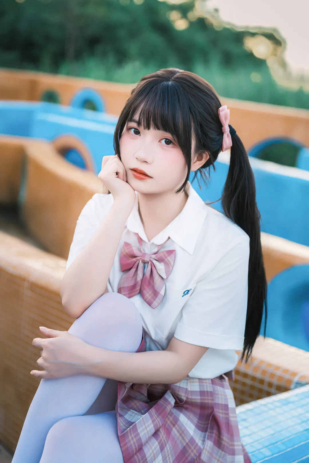 遊樂園裡的JK制服雙馬尾元氣少女 - 第 14 張