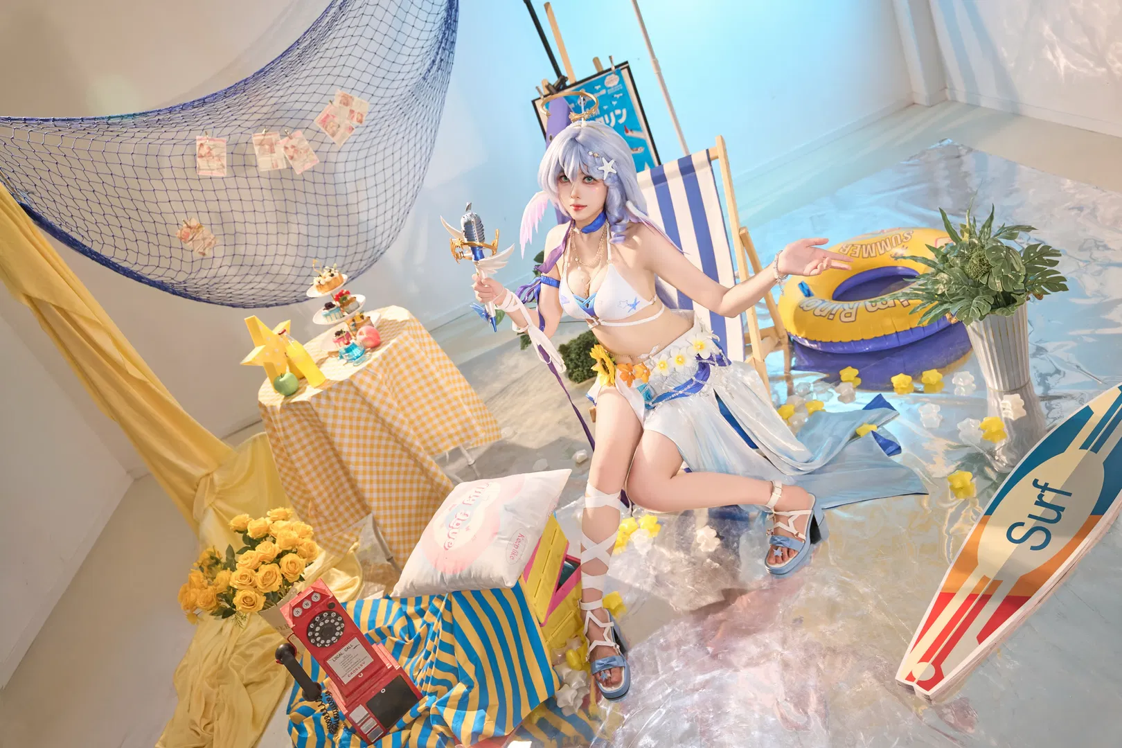【知更鸟cos】崩坏星穹铁道夏日晴歌泳装正片 - 第 2 张